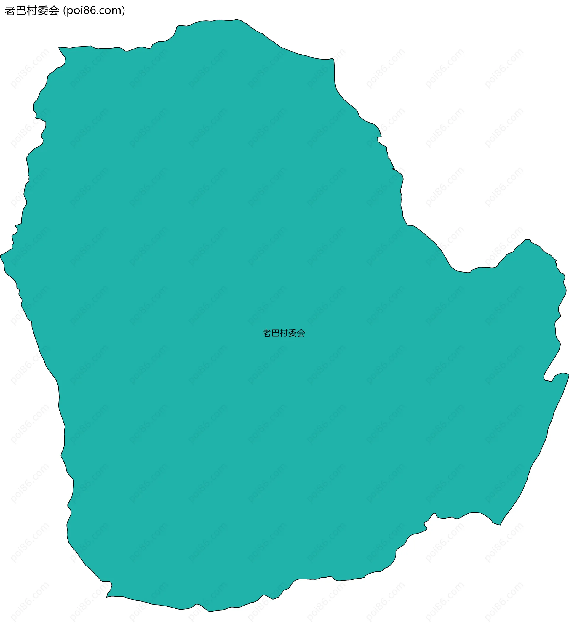 老巴村委会边界地图