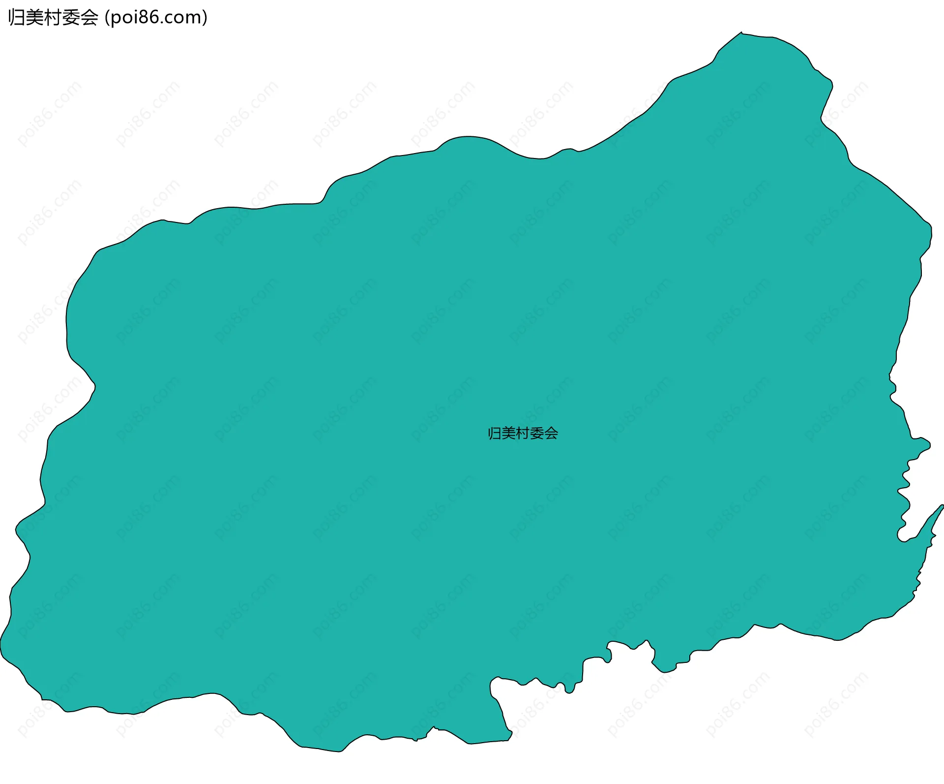 归美村委会边界地图
