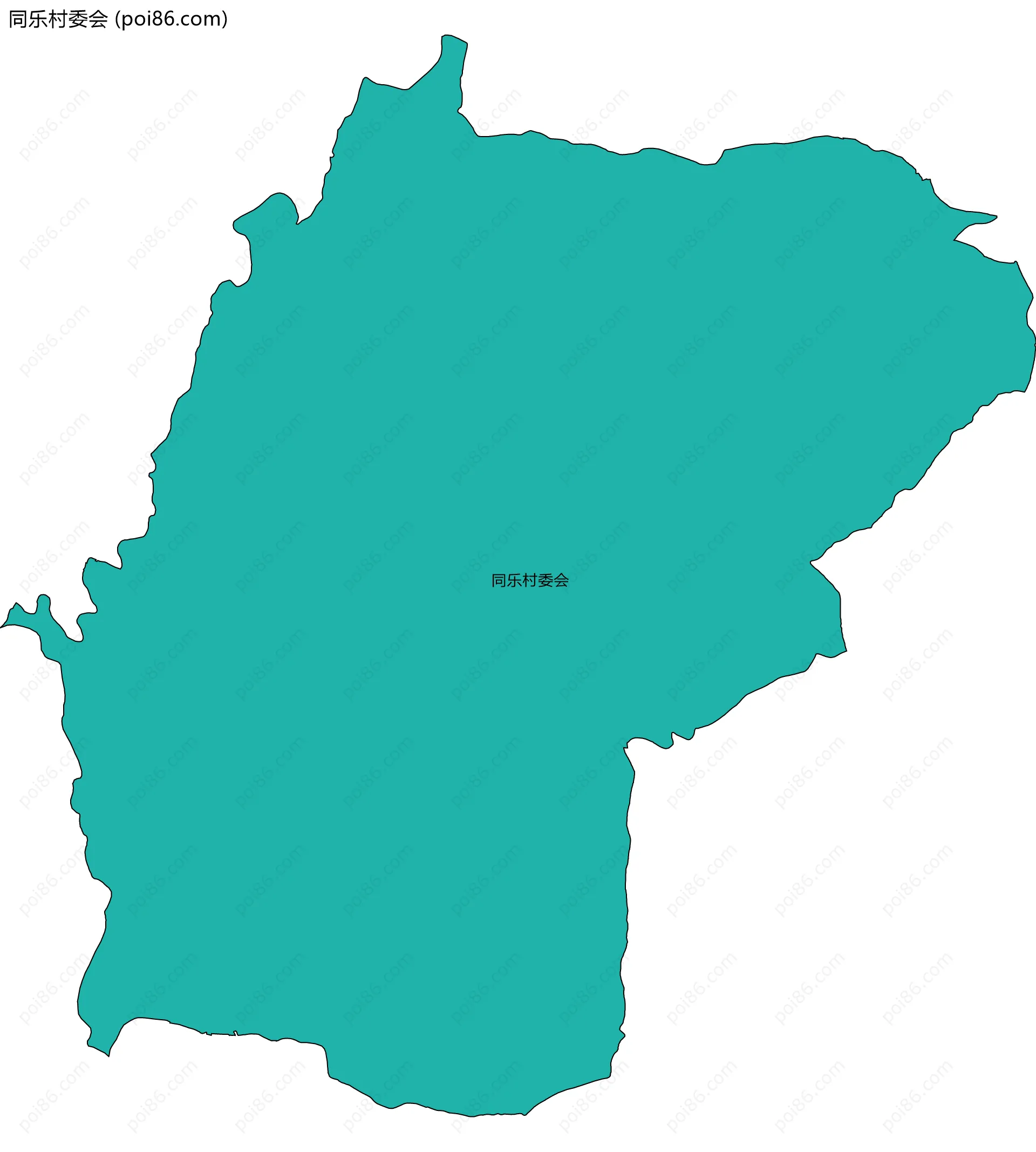 同乐村委会边界地图