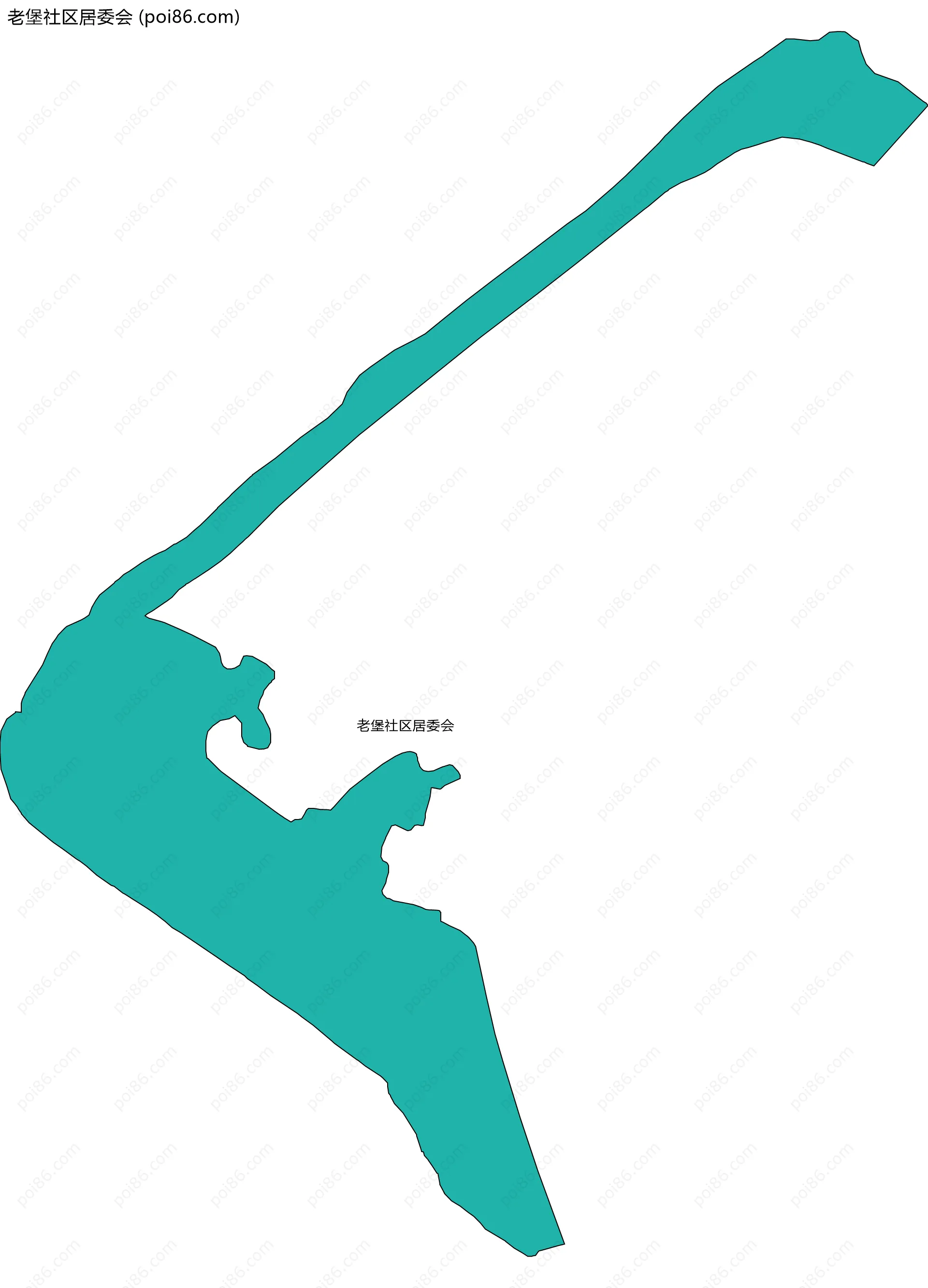 老堡社区居委会边界地图