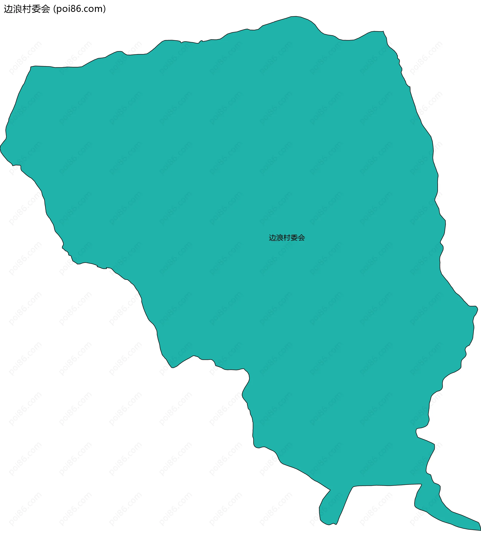 边浪村委会边界地图