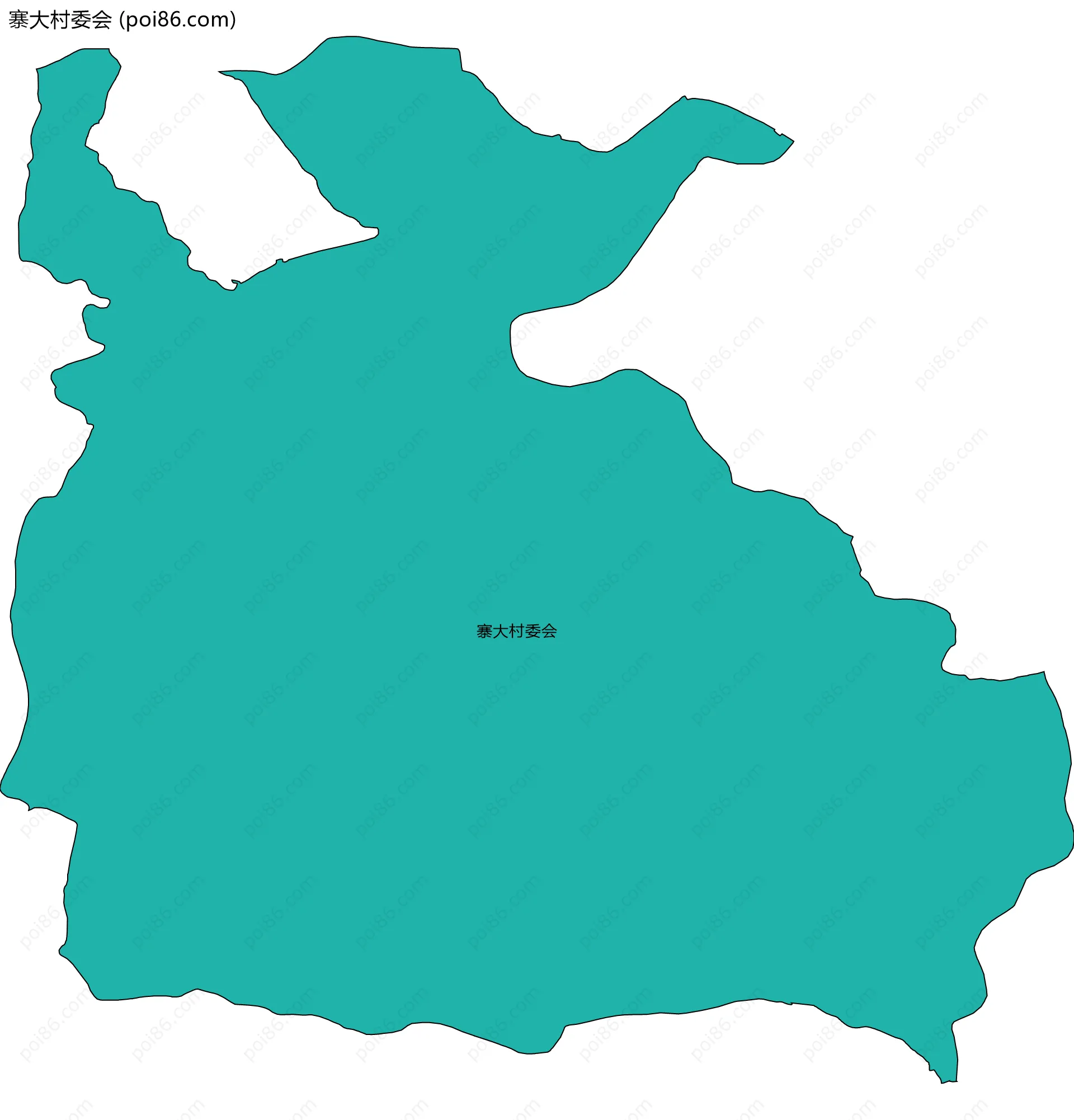 寨大村委会边界地图