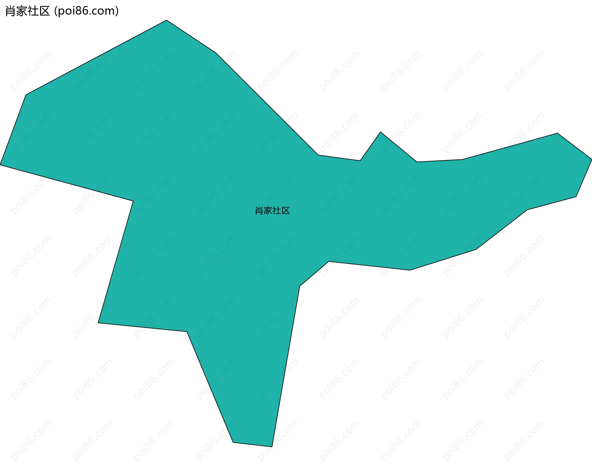 肖家社区边界地图