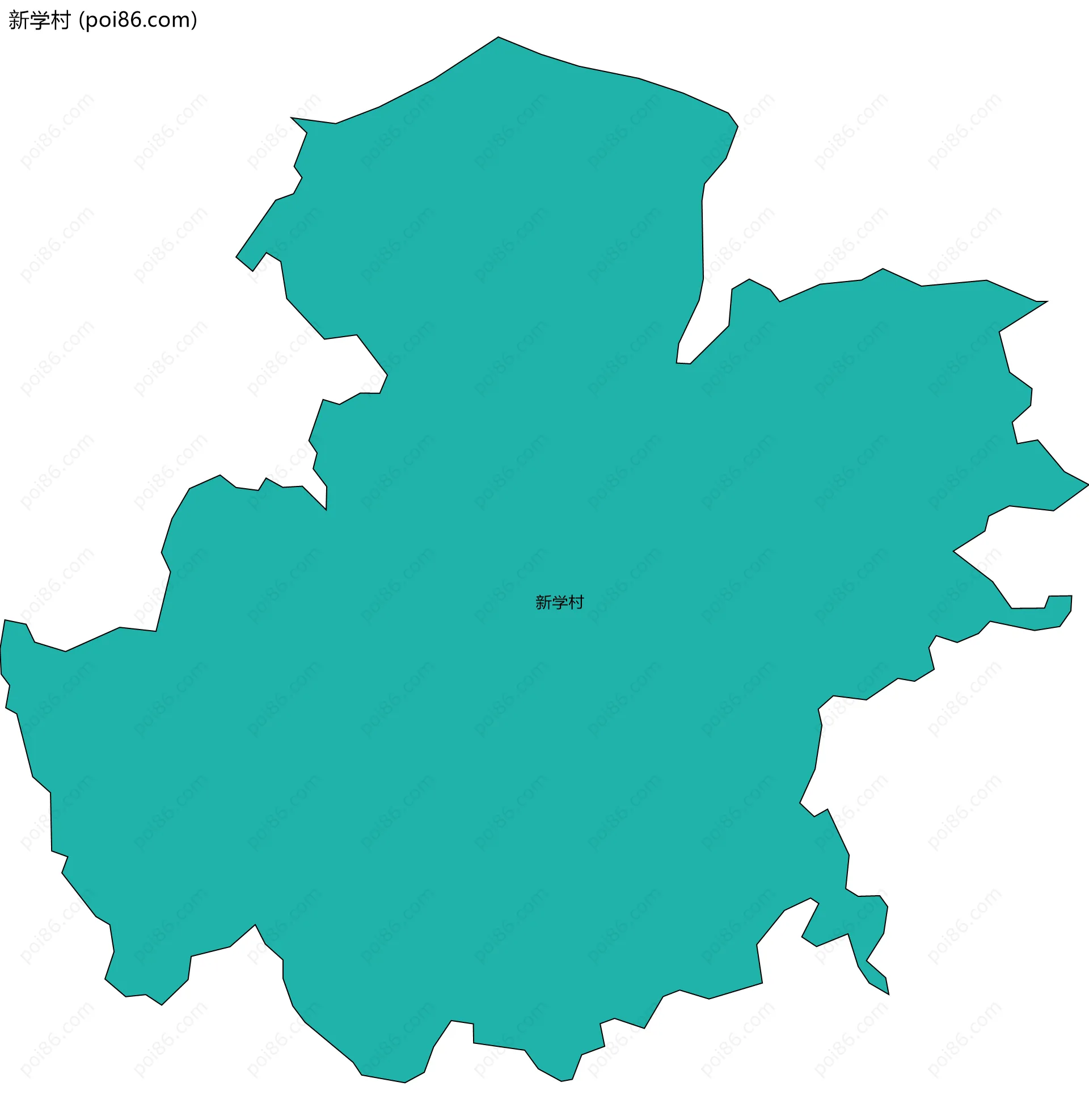 新学村边界地图