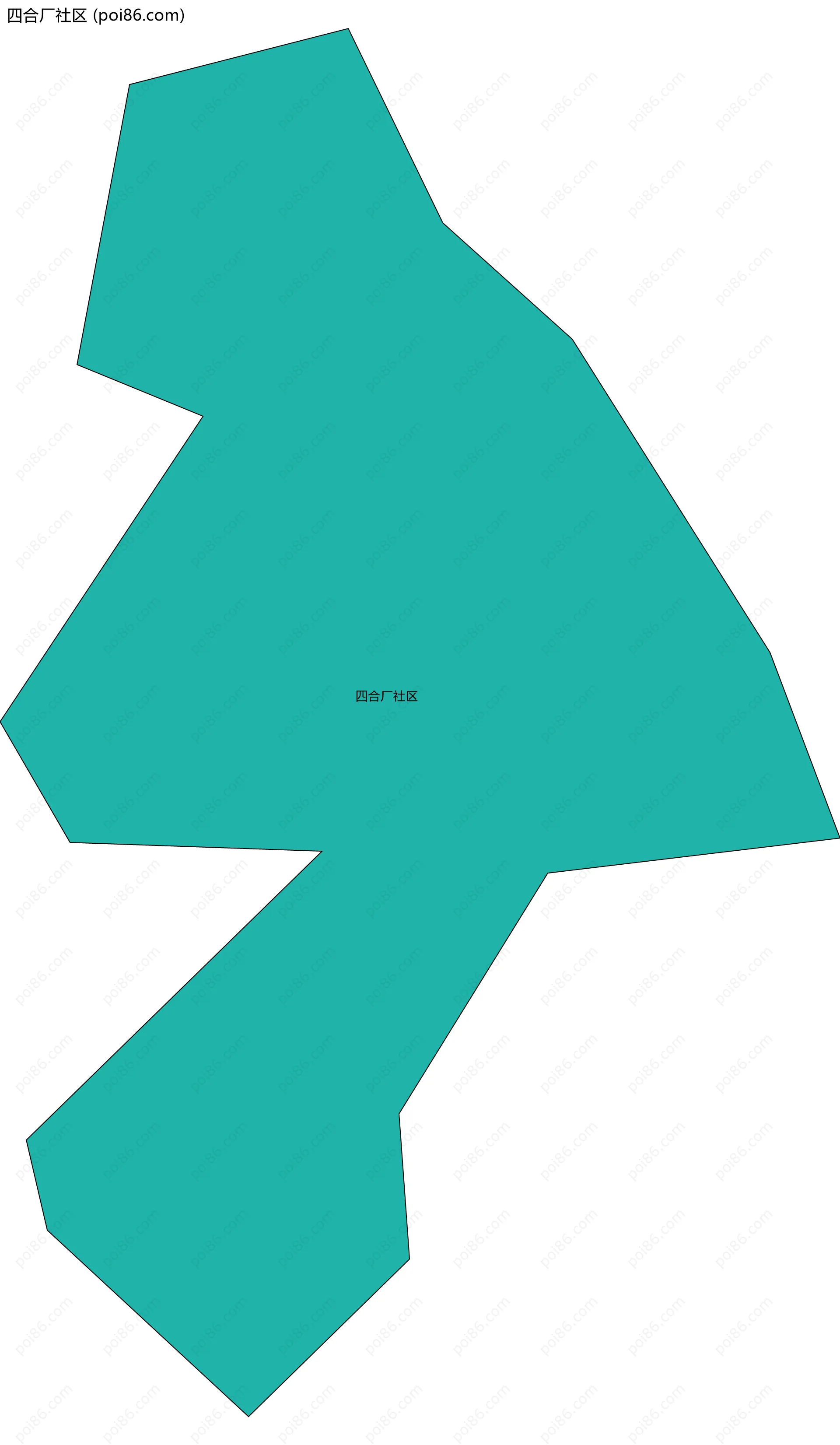 四合厂社区边界地图