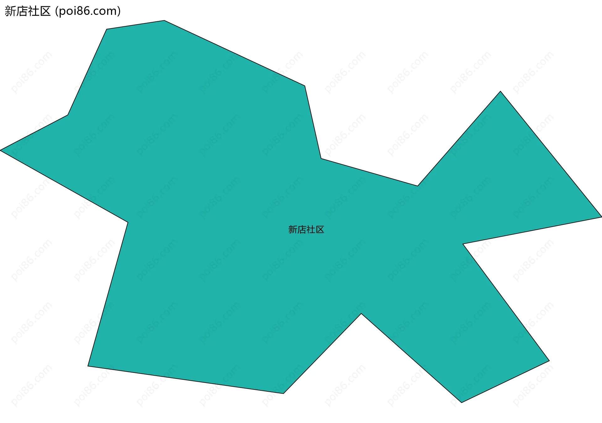 新店社区边界地图