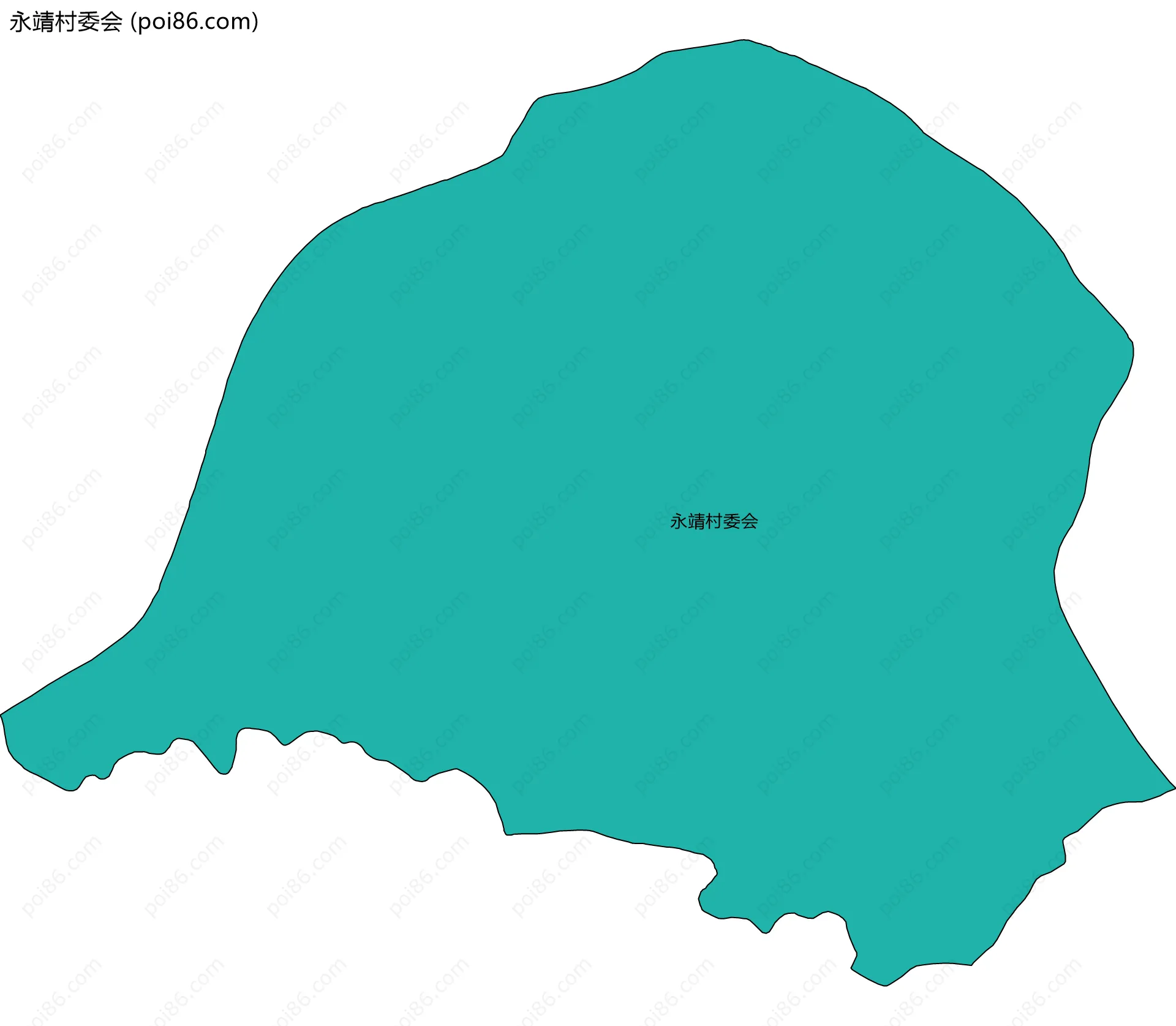 永靖村委会边界地图