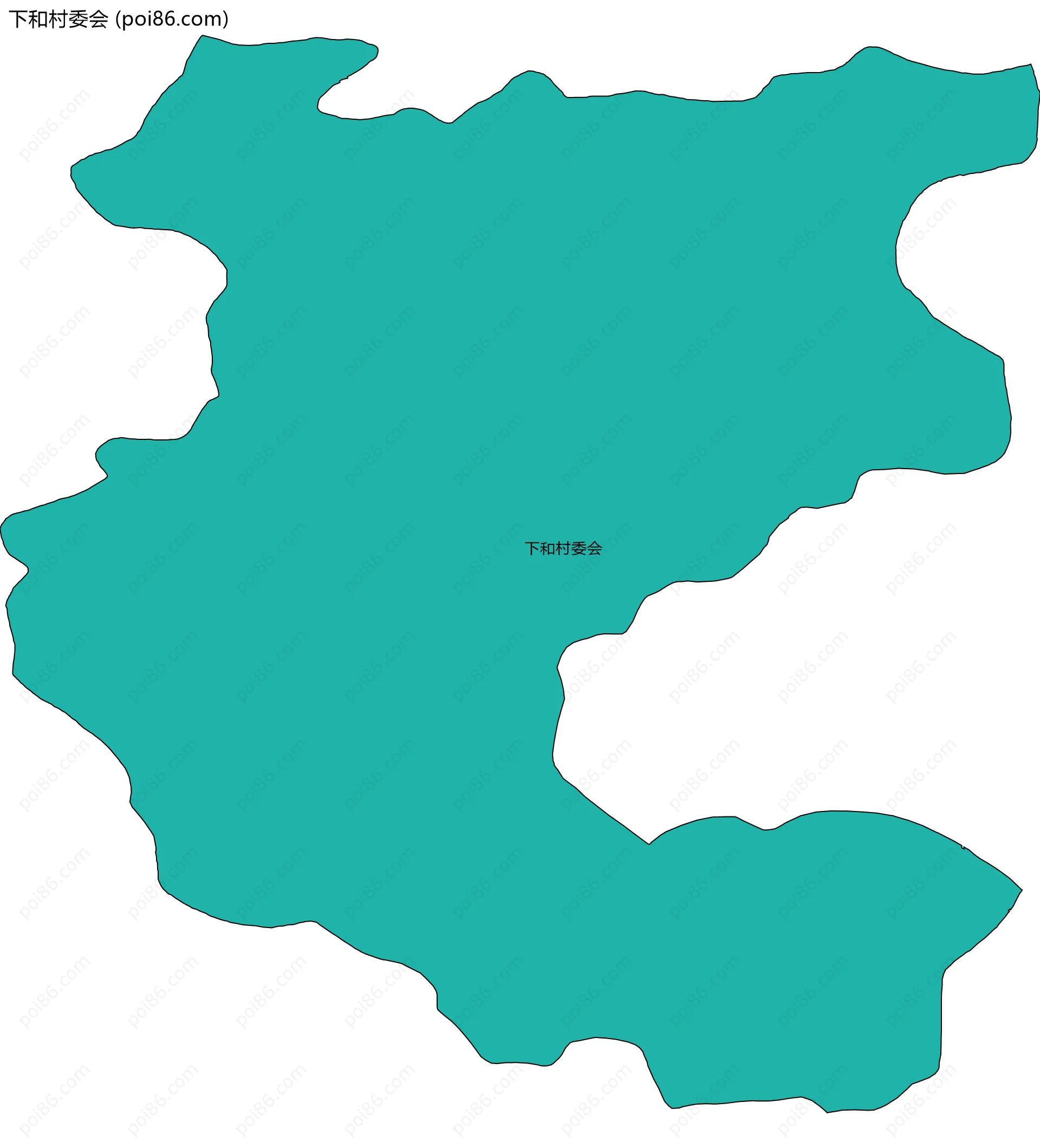 下和村委会边界地图