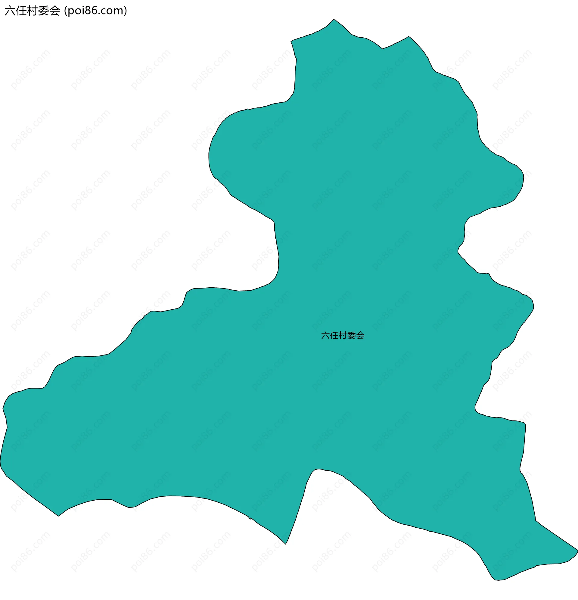 六任村委会边界地图