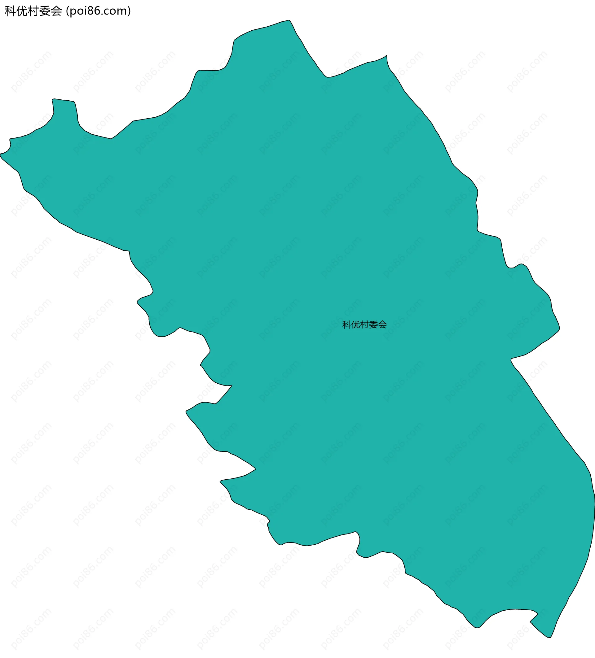 科优村委会边界地图