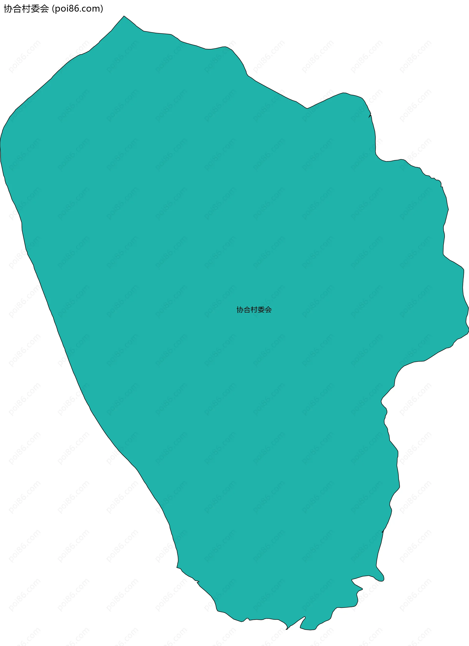 协合村委会边界地图