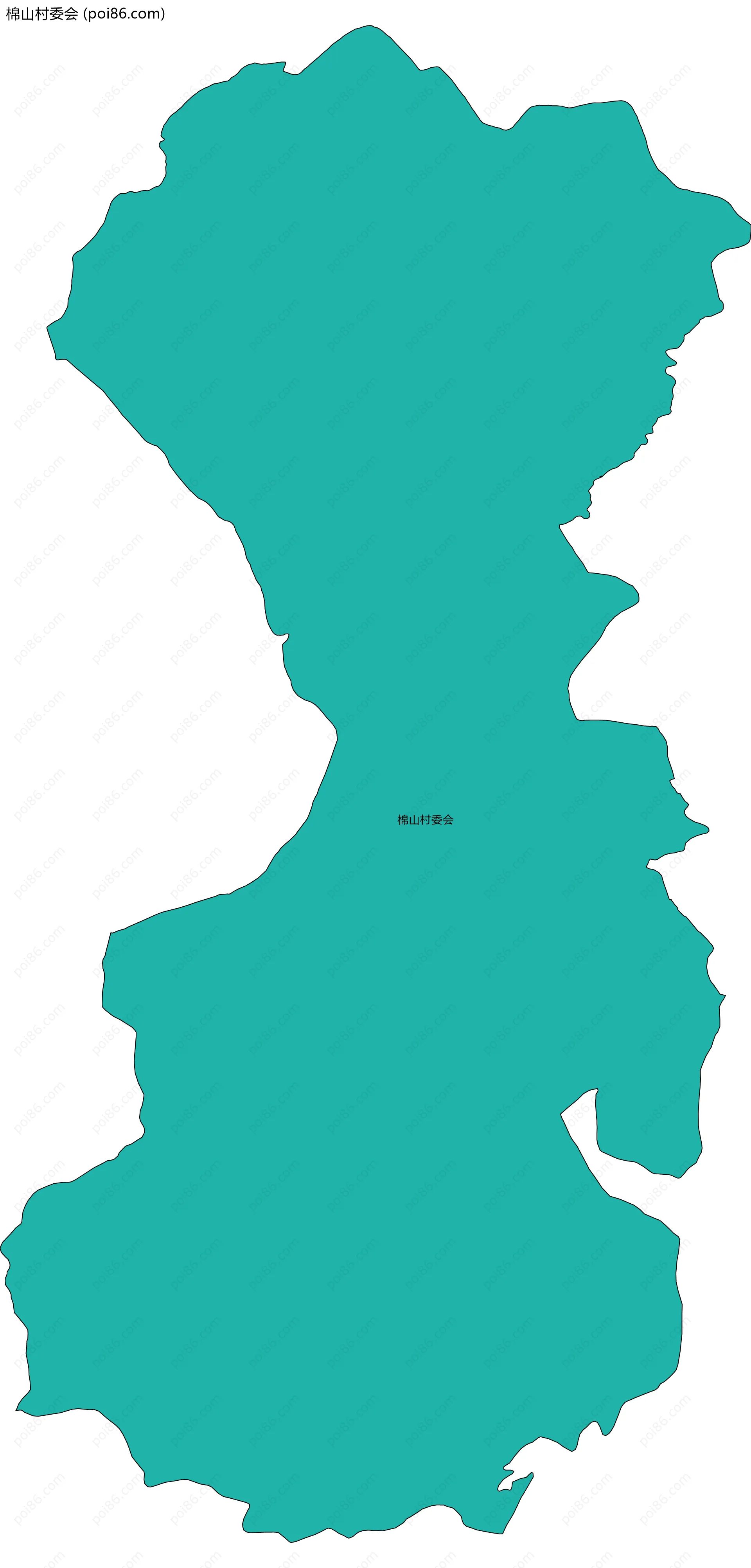 棉山村委会边界地图