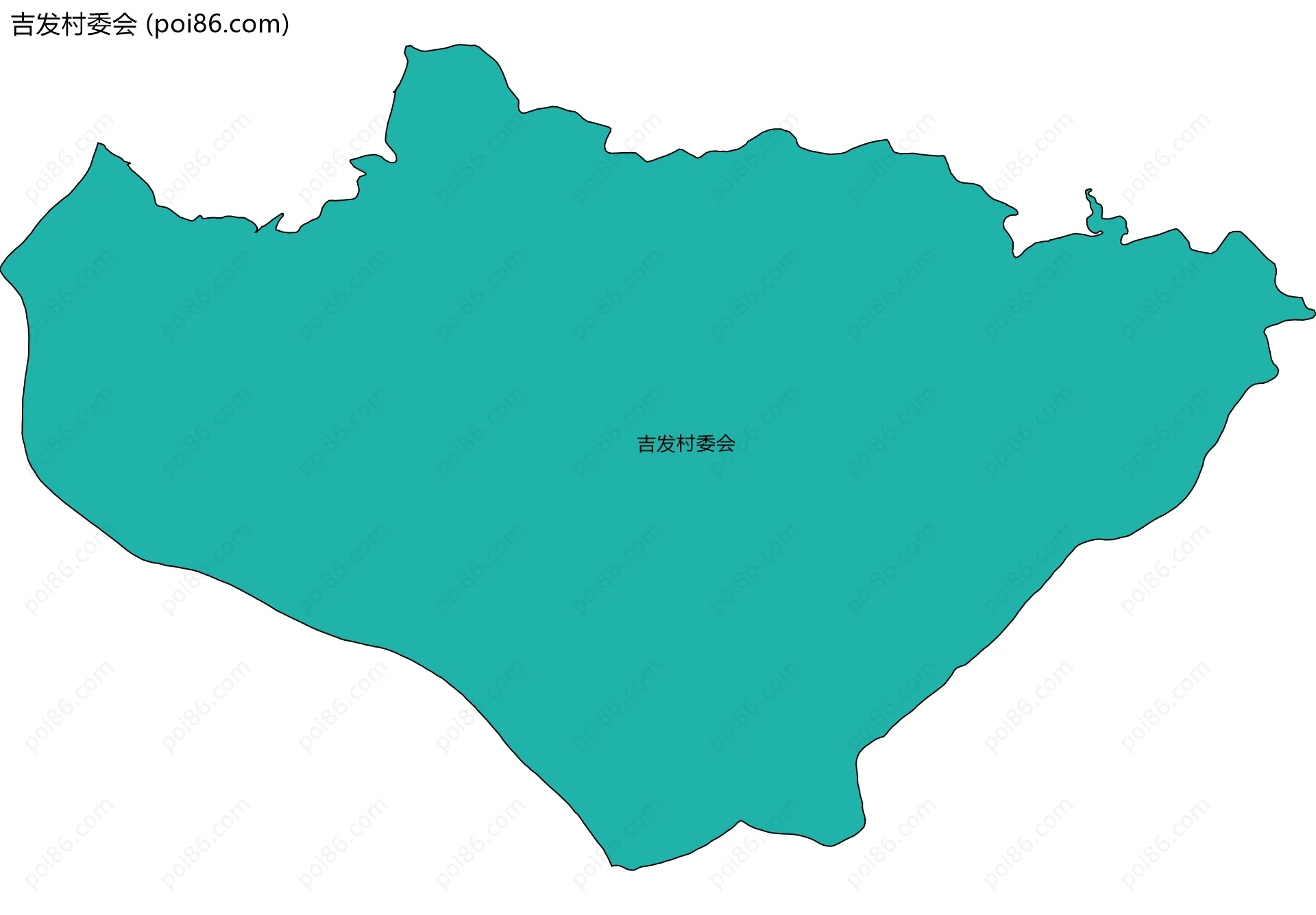 吉发村委会边界地图