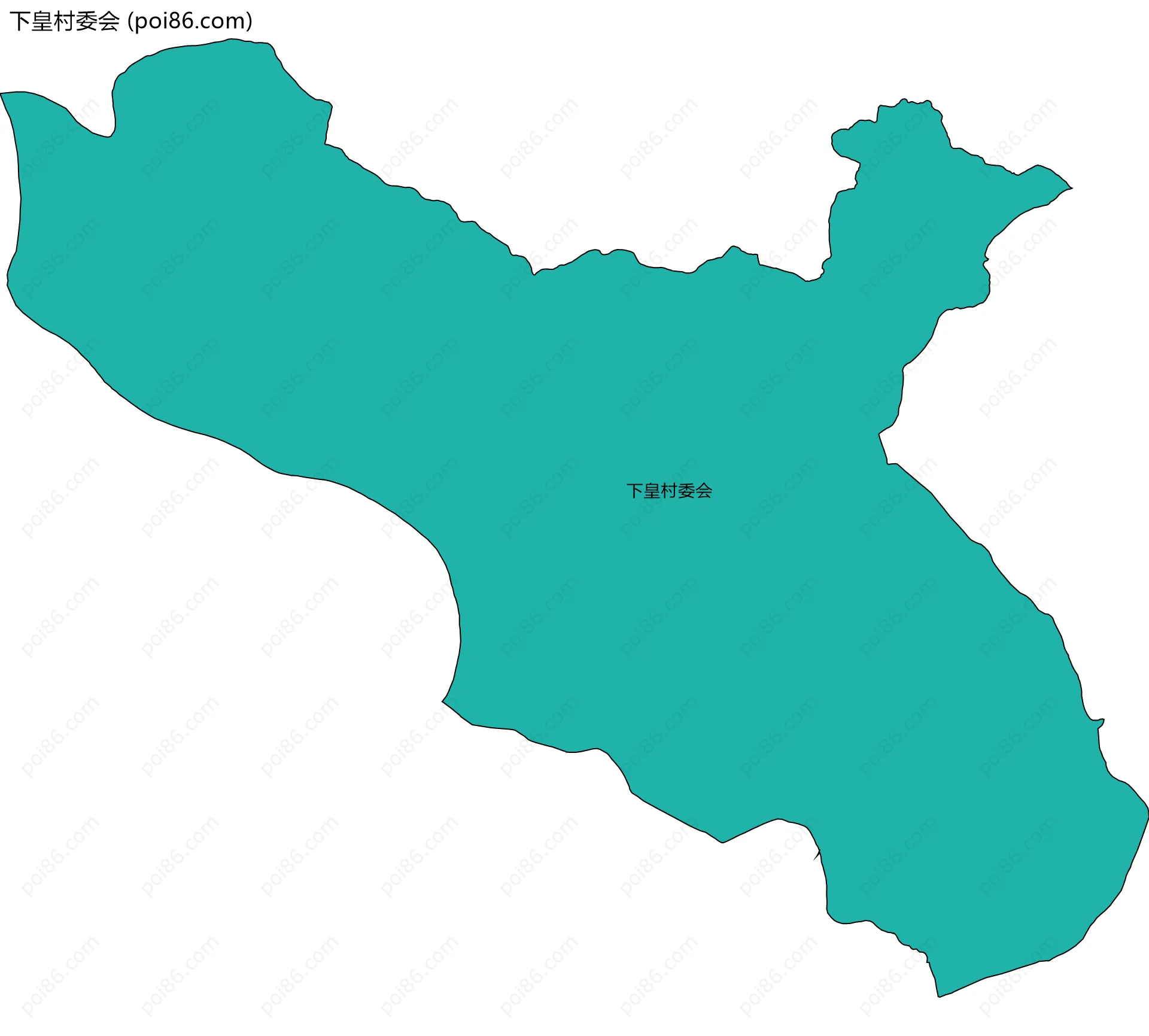 下皇村委会边界地图