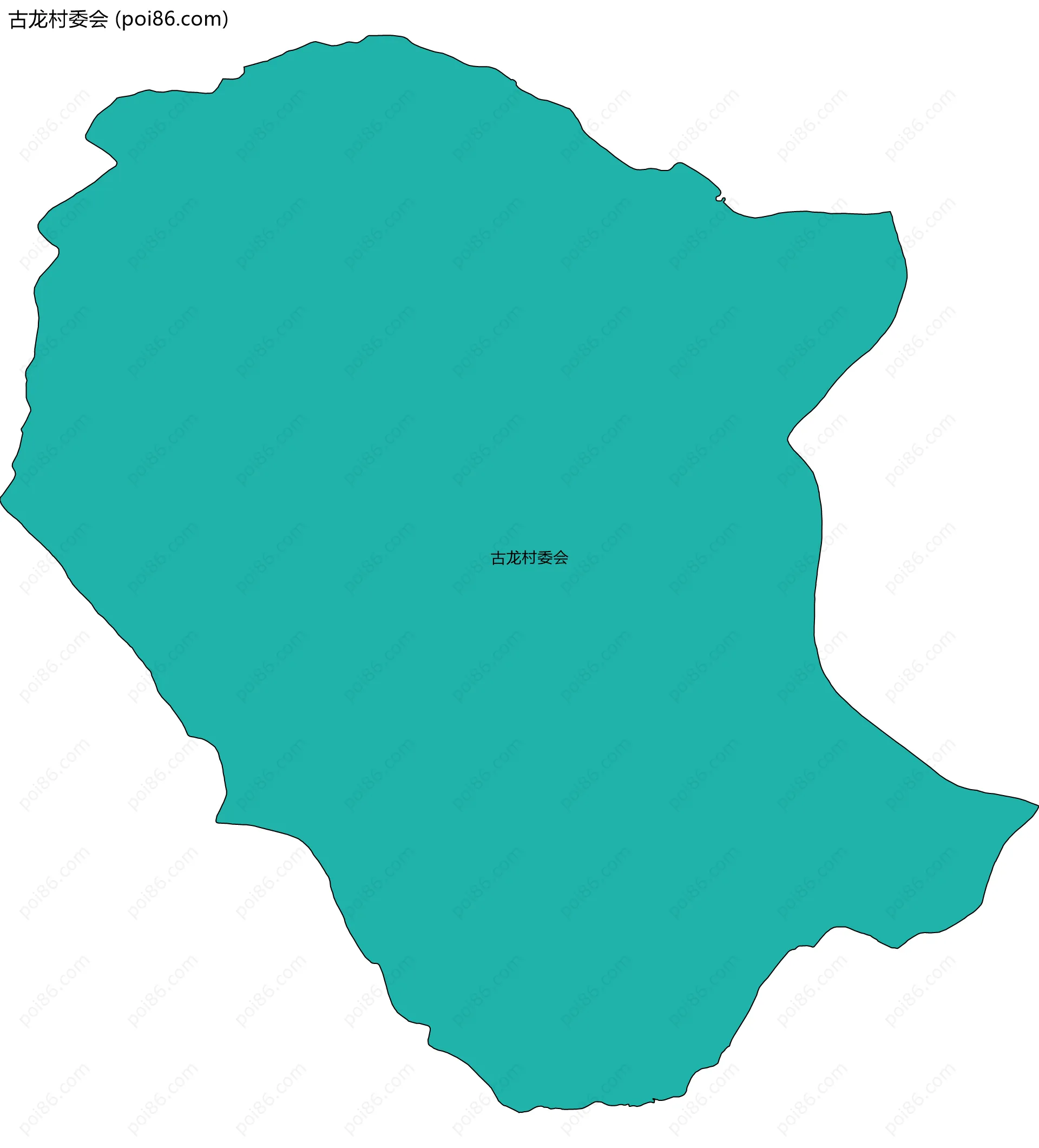 古龙村委会边界地图