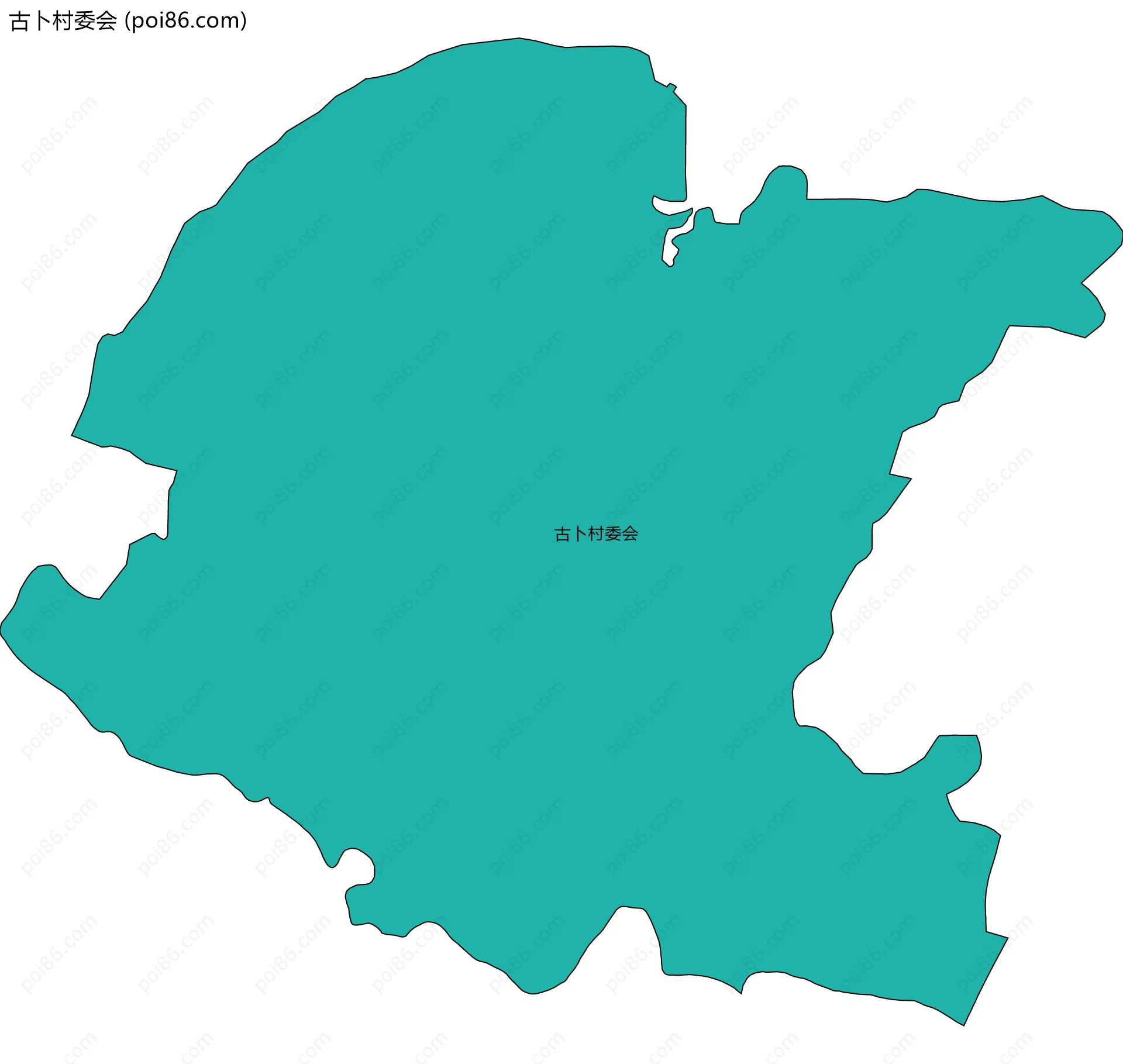 古卜村委会边界地图