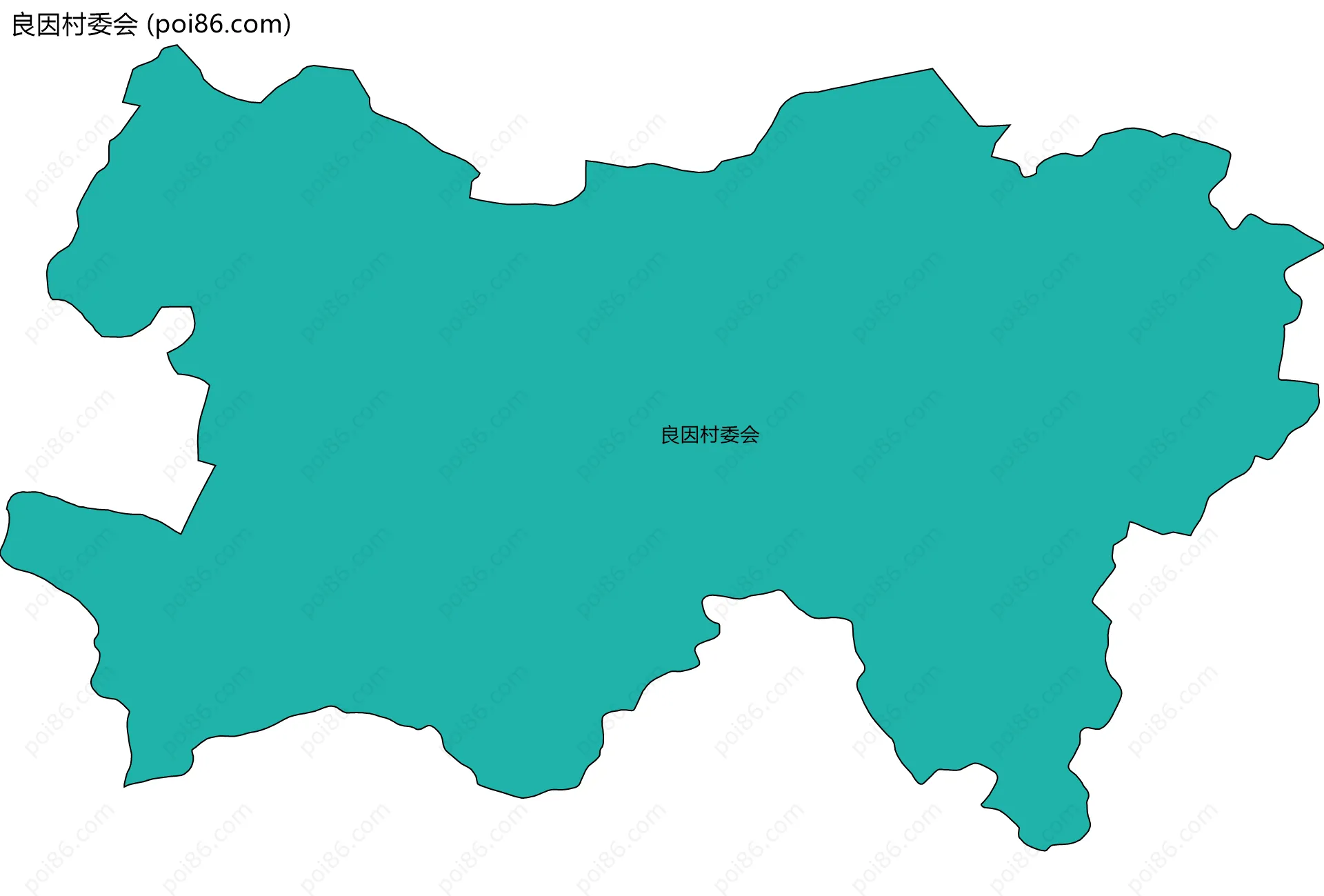良因村委会边界地图