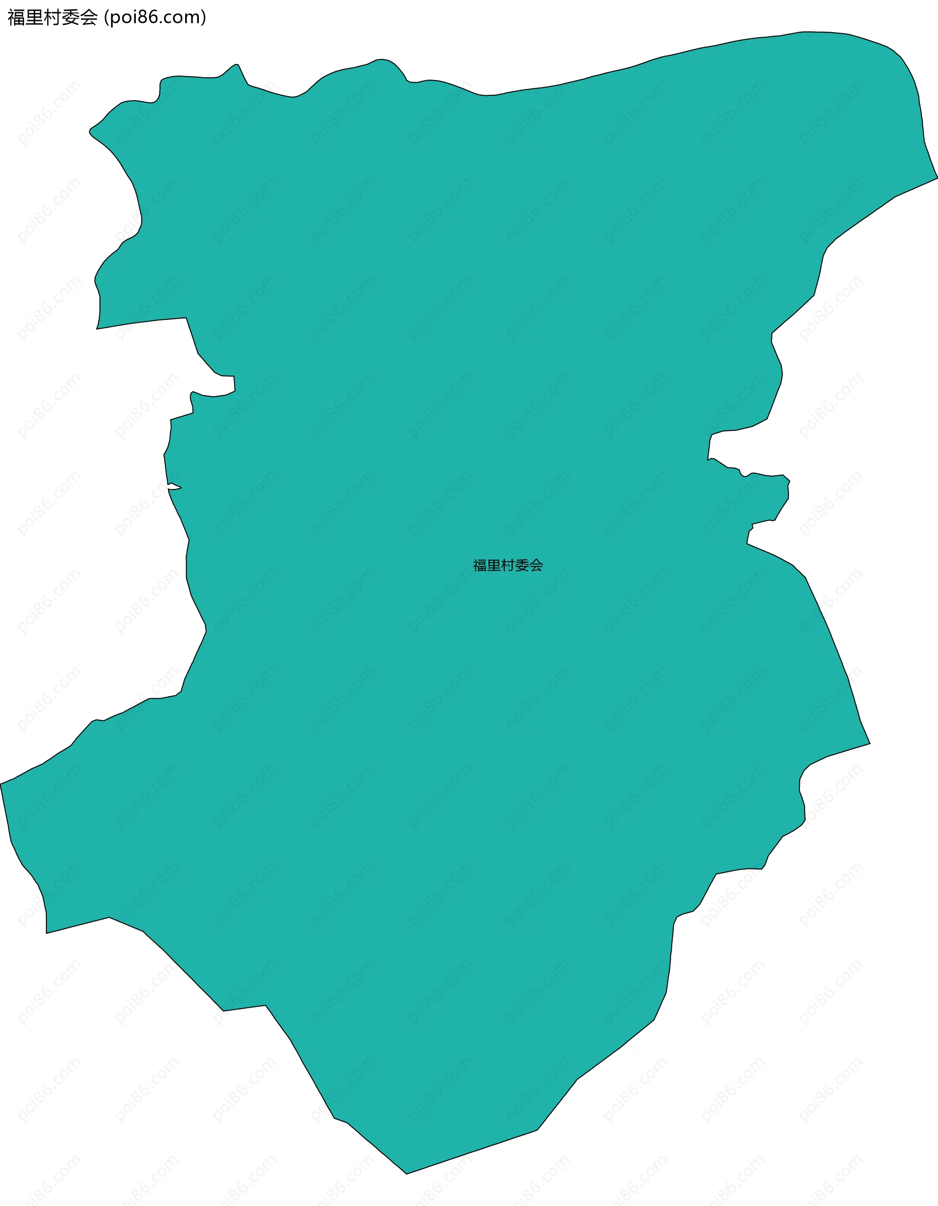 福里村委会边界地图