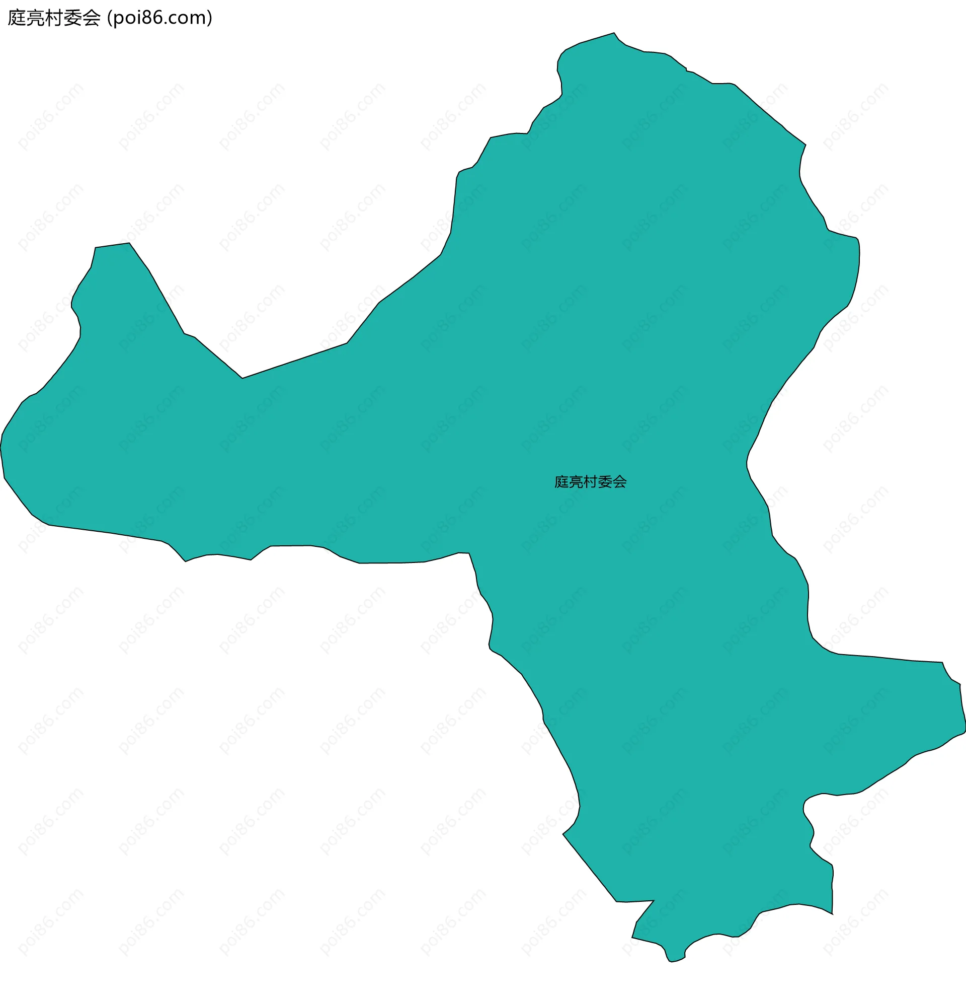 庭亮村委会边界地图