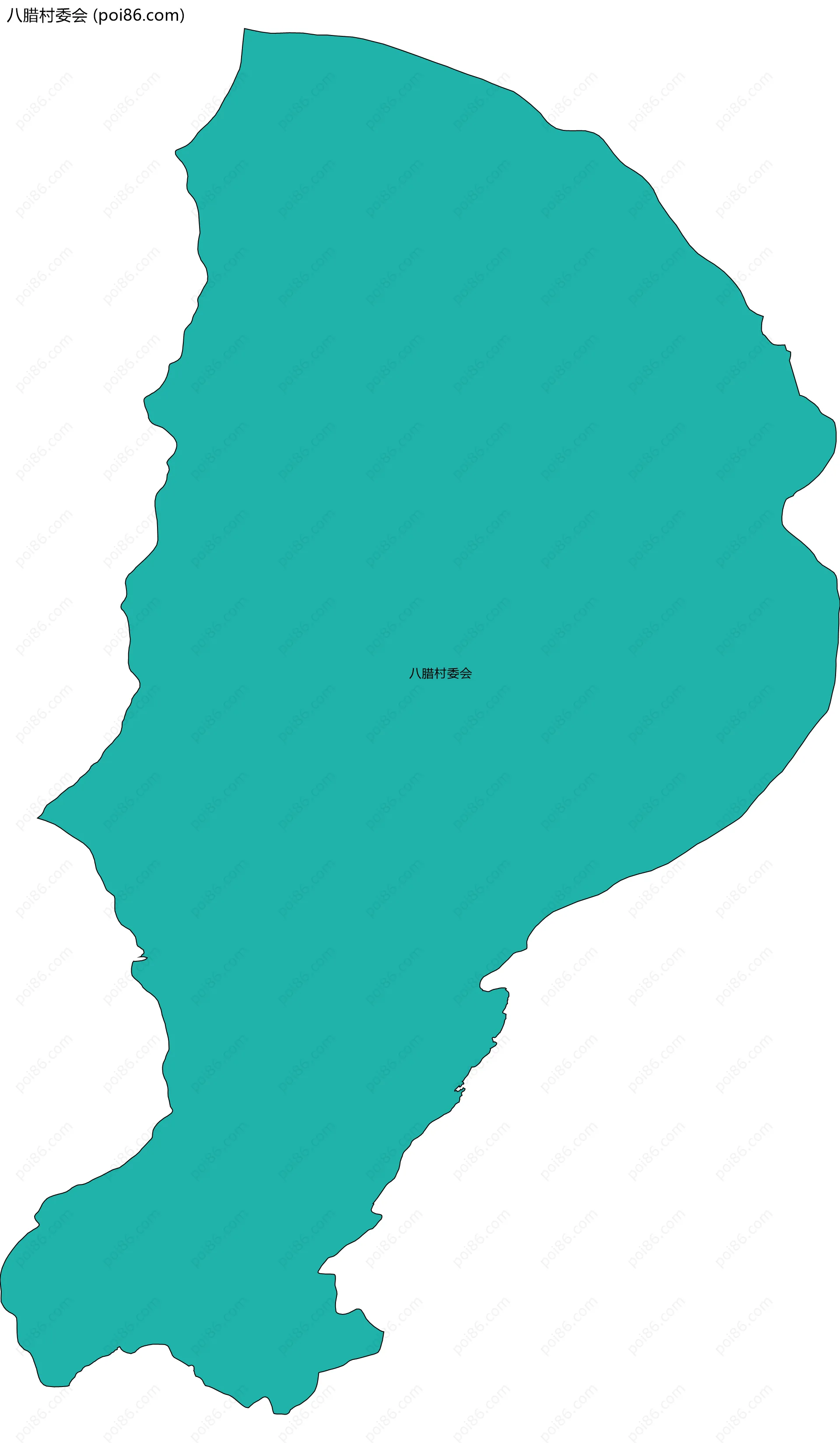 八腊村委会边界地图