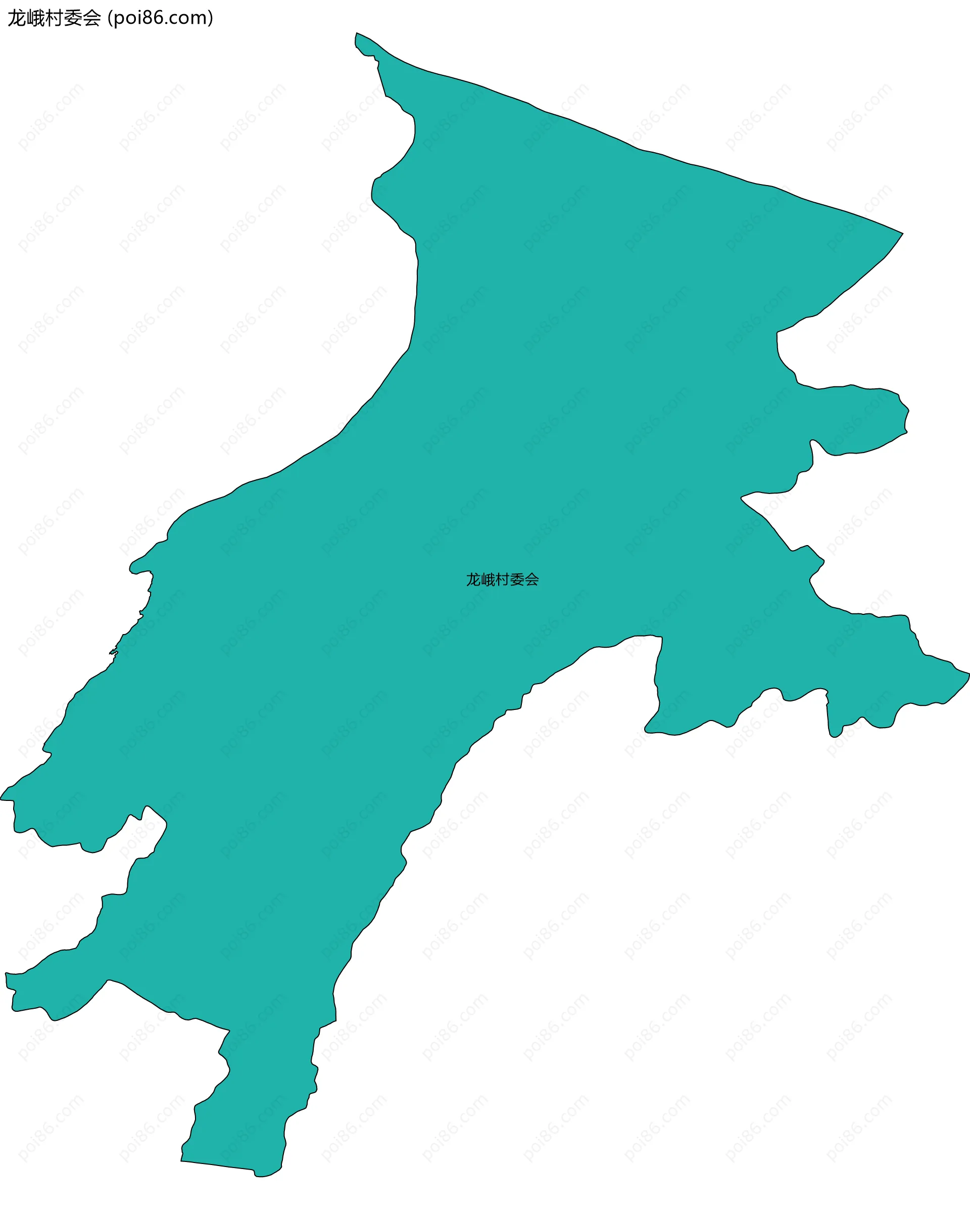 龙峨村委会边界地图