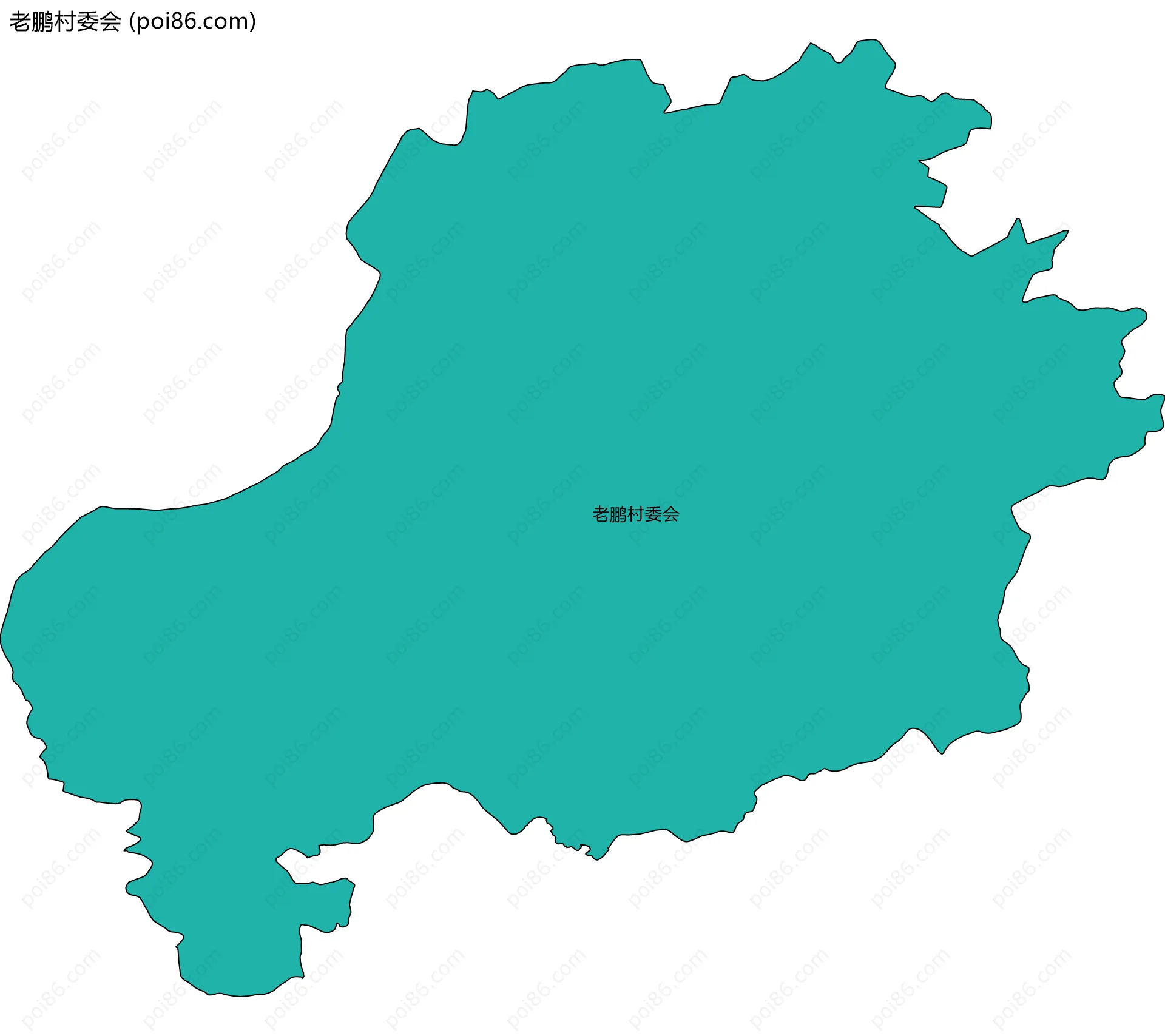 老鹏村委会边界地图