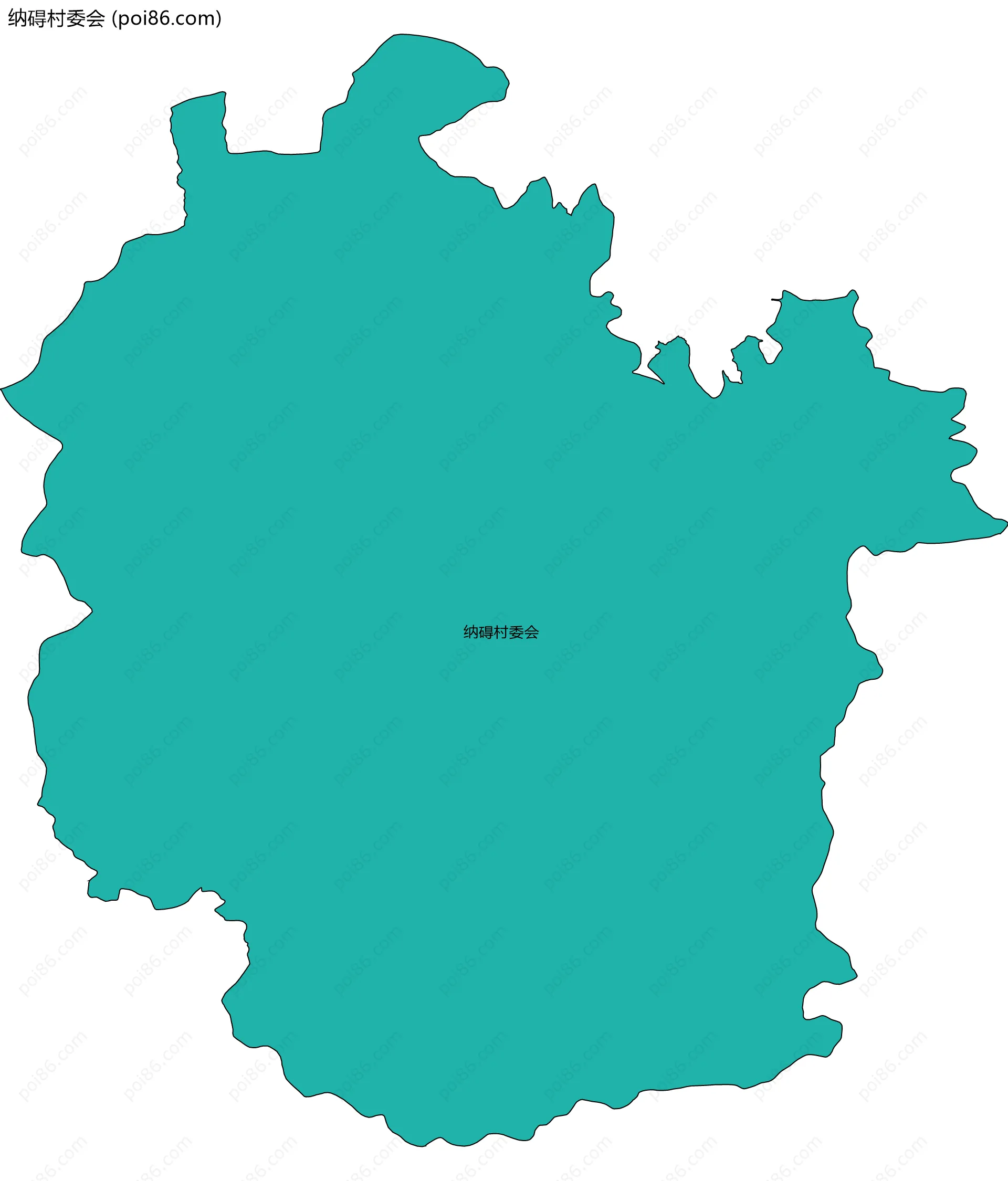 纳碍村委会边界地图