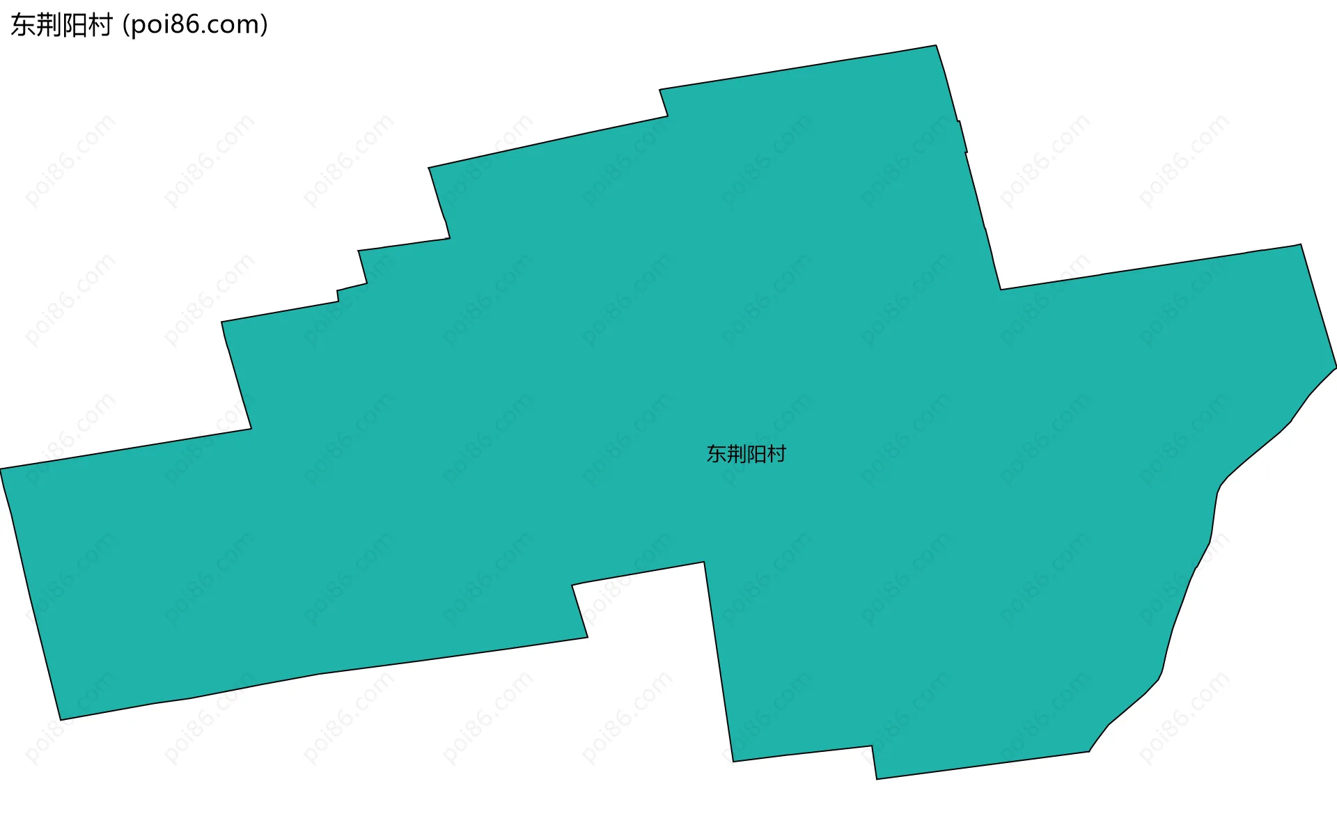 东荆阳村边界地图