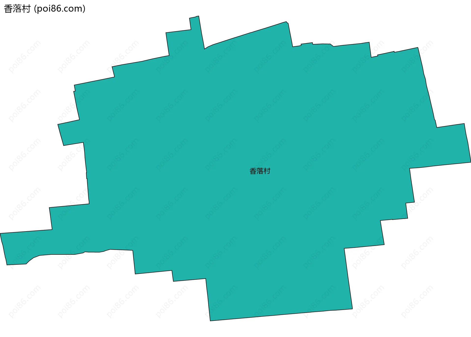 香落村边界地图