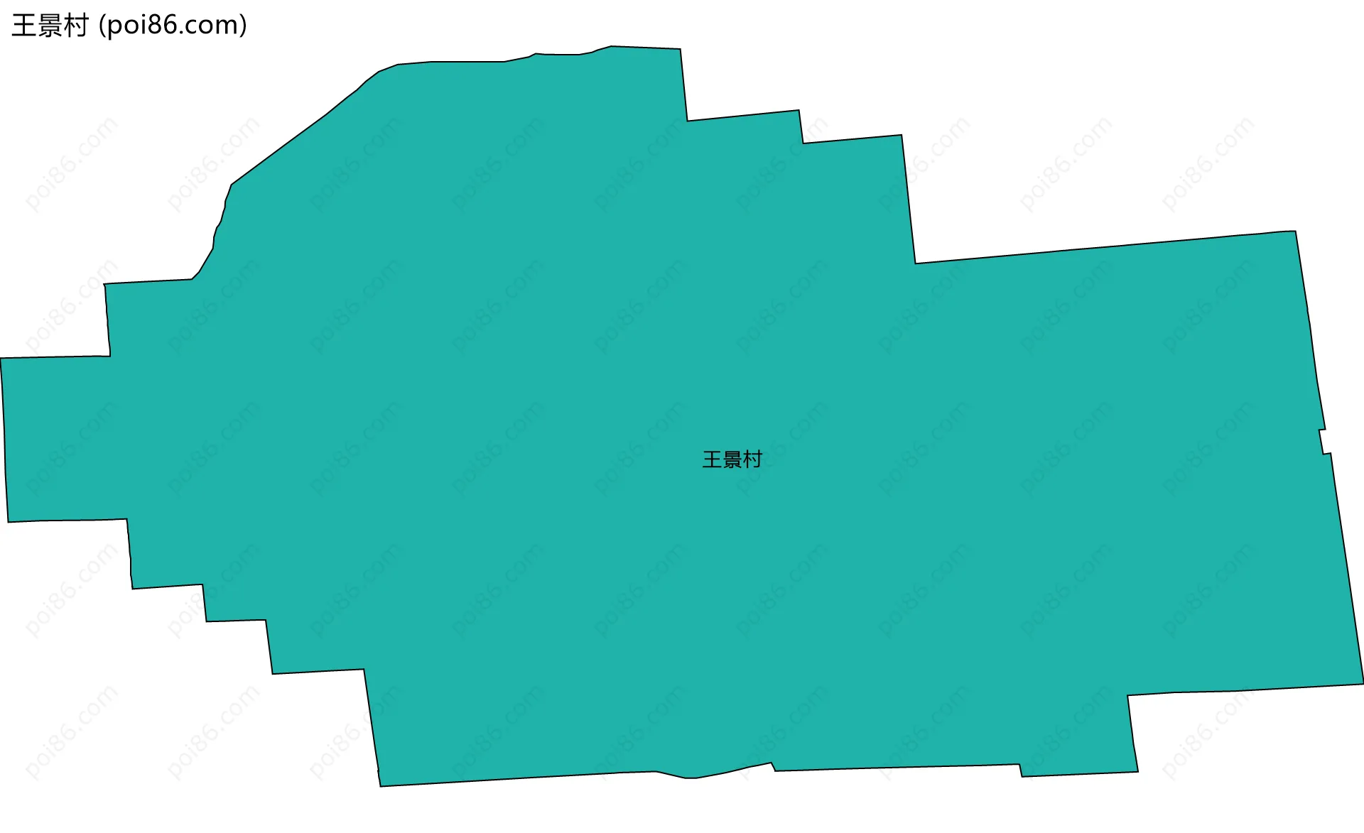 王景村边界地图