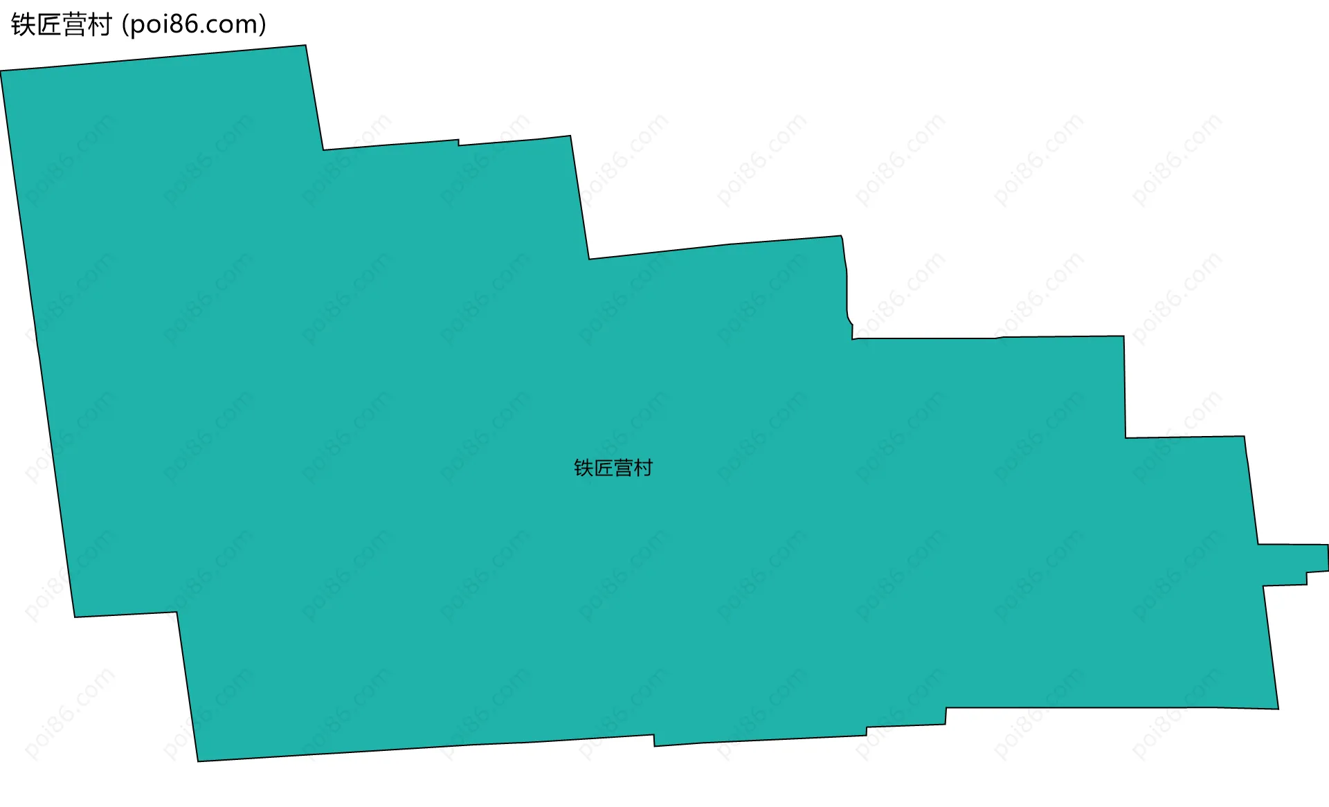 铁匠营村边界地图