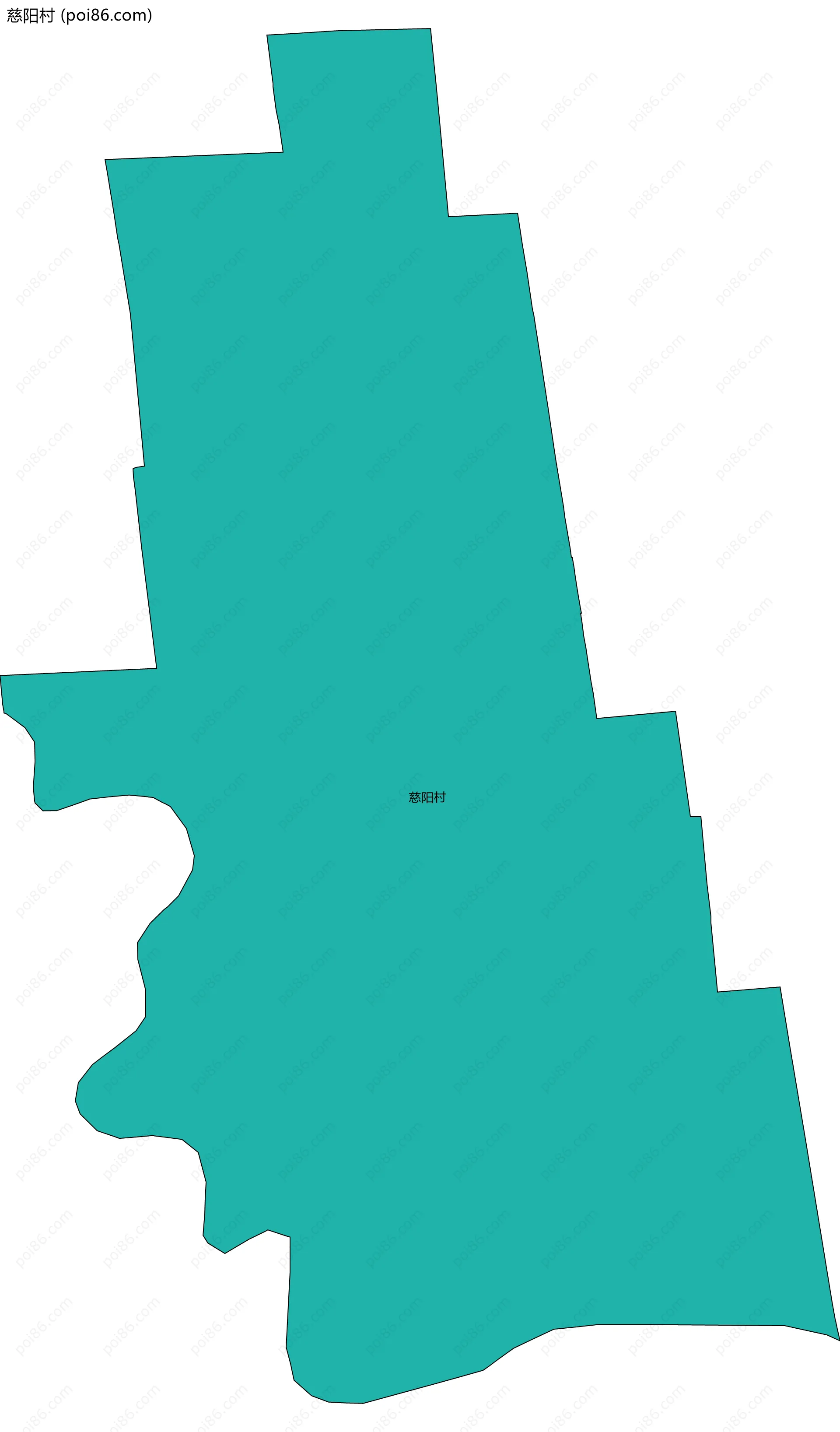 慈阳村边界地图