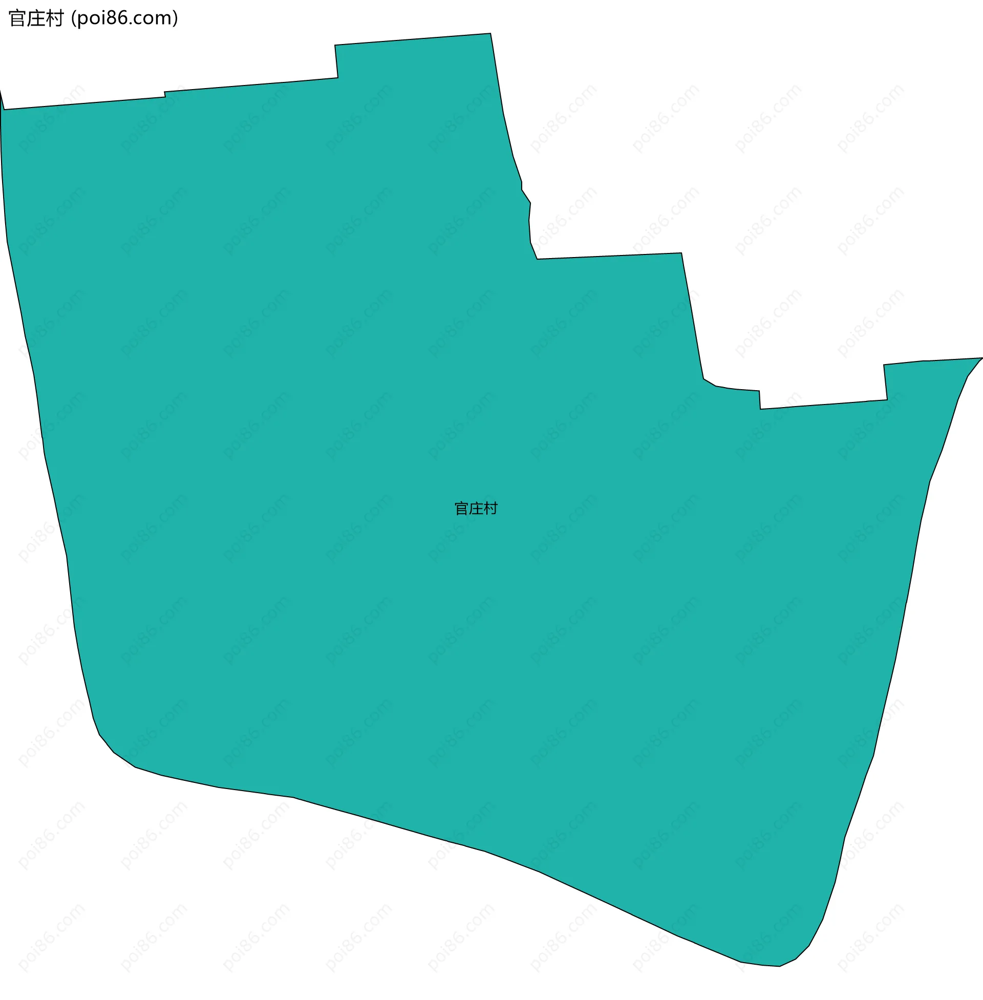 官庄村边界地图