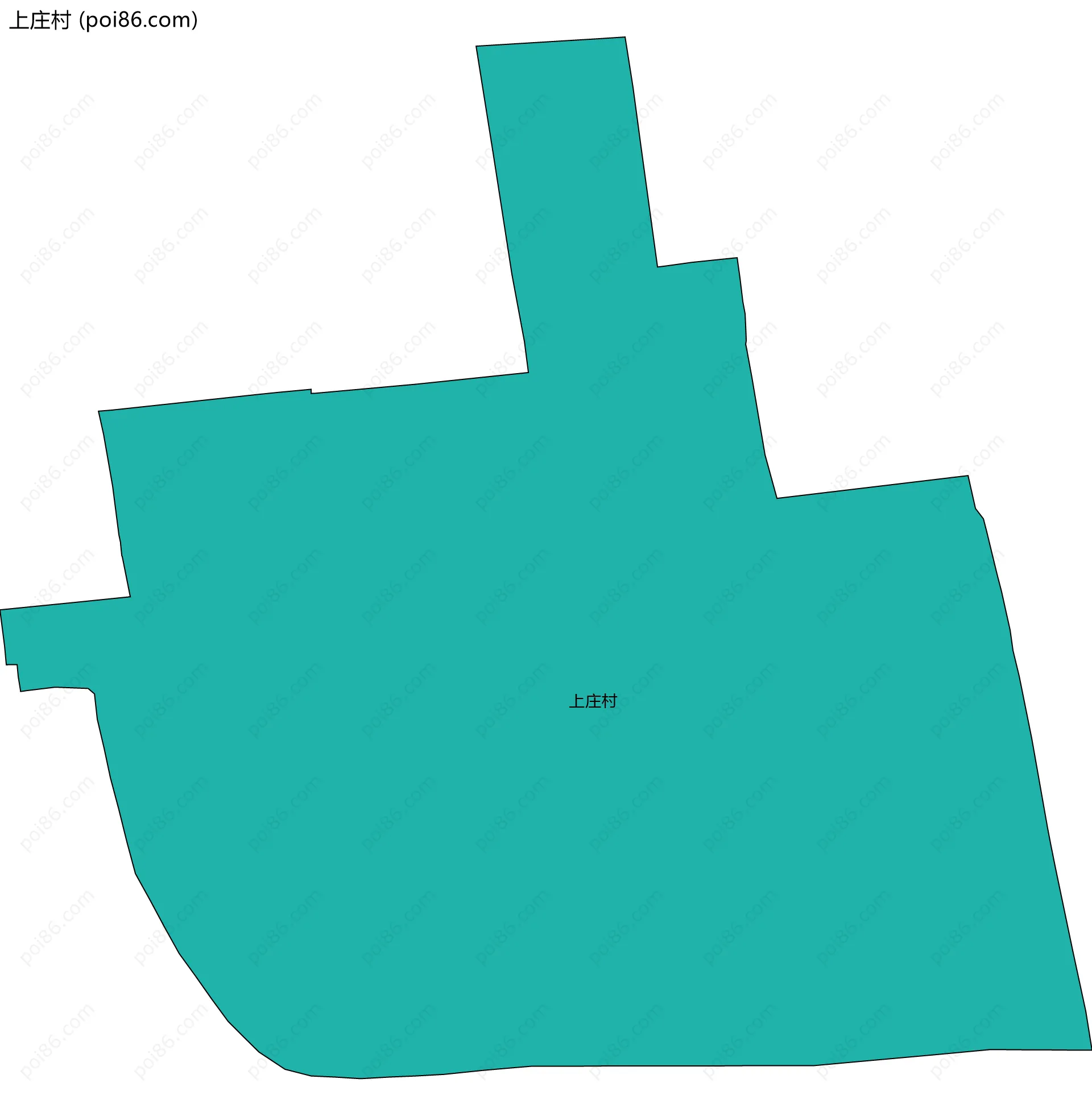 上庄村边界地图