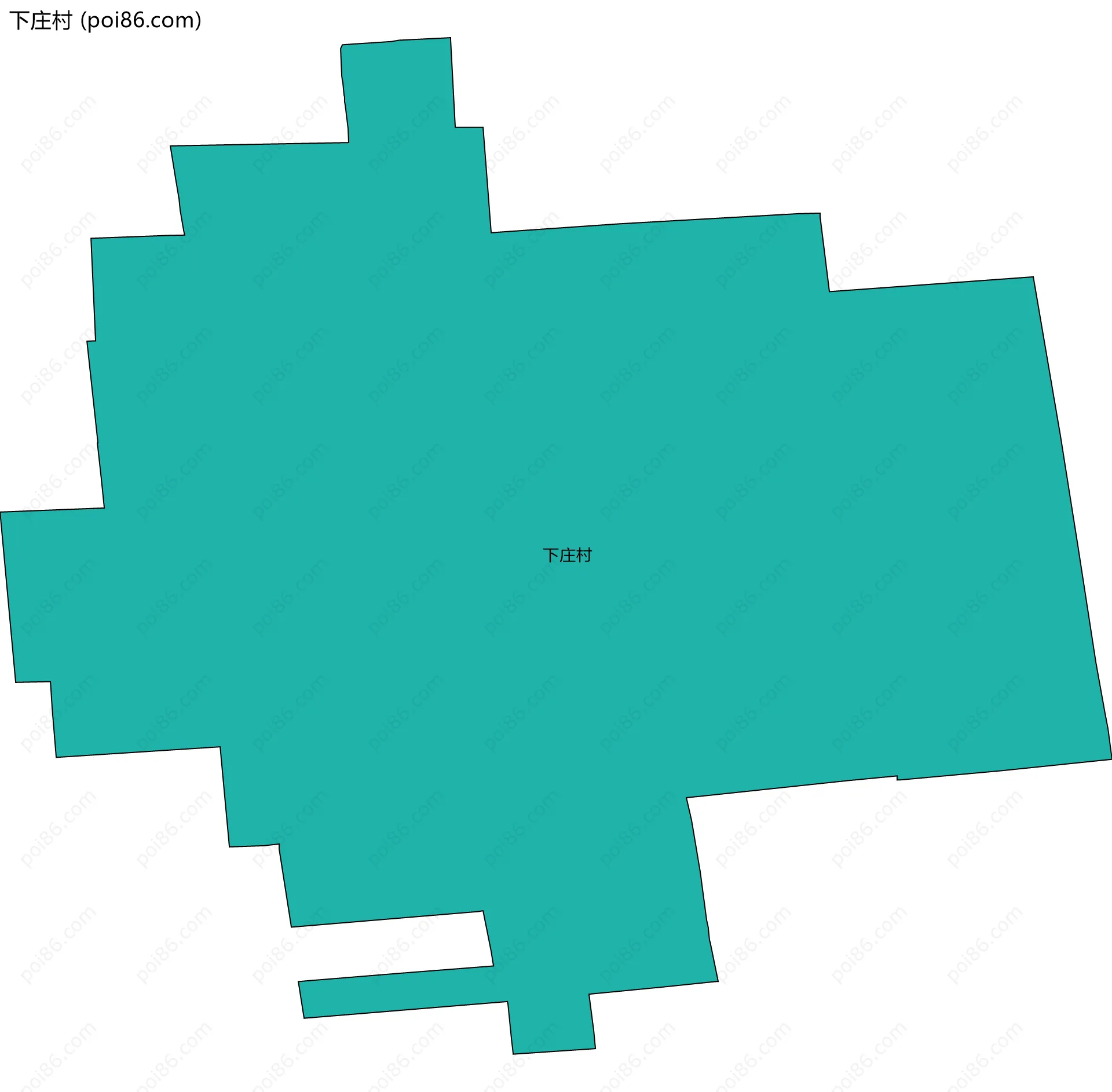 下庄村边界地图