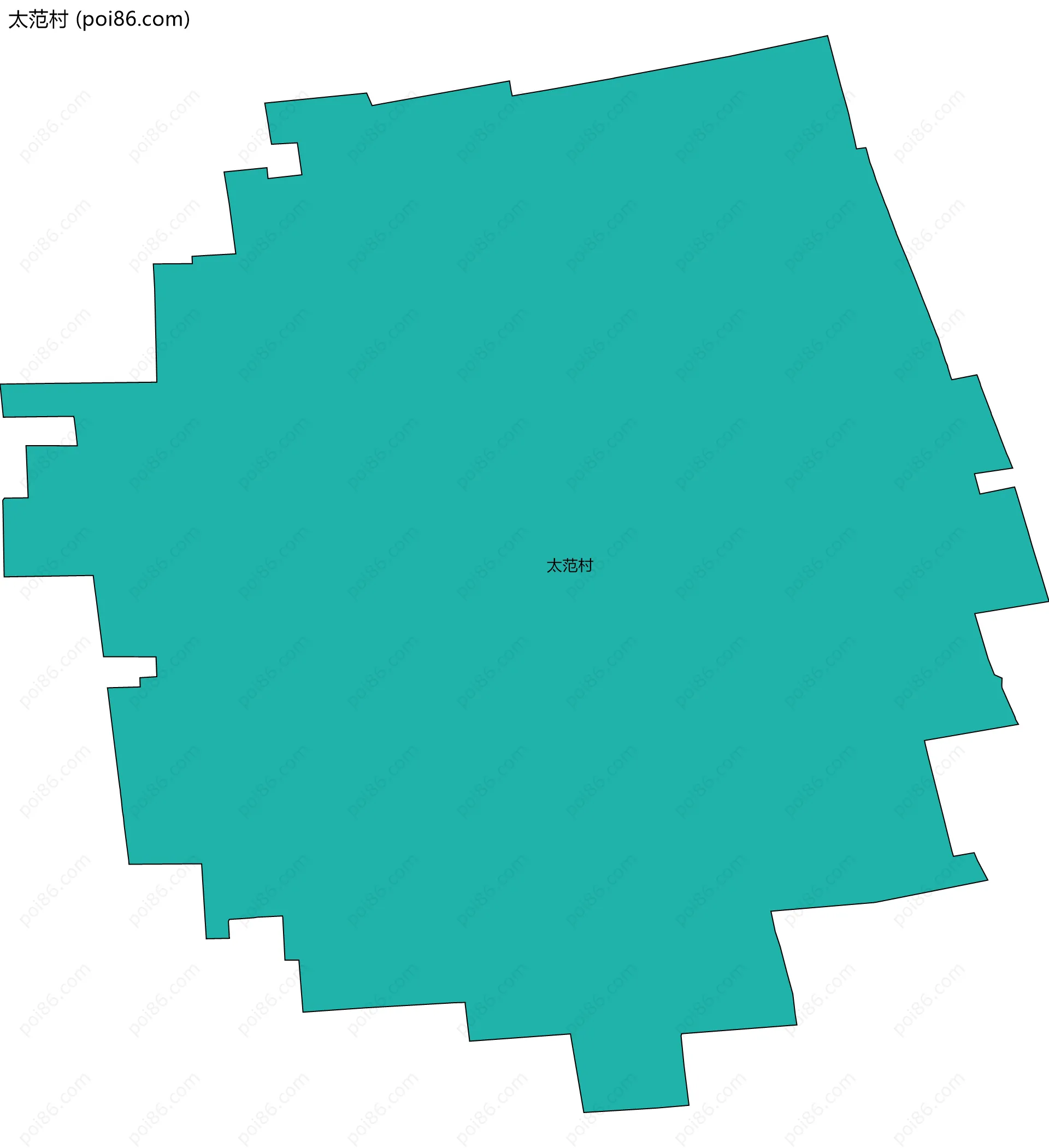 太范村边界地图