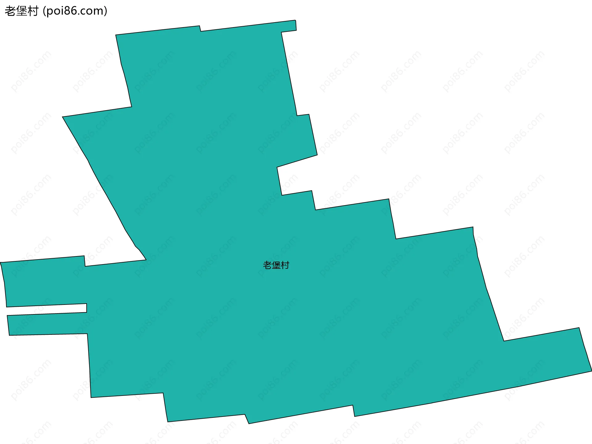 老堡村边界地图