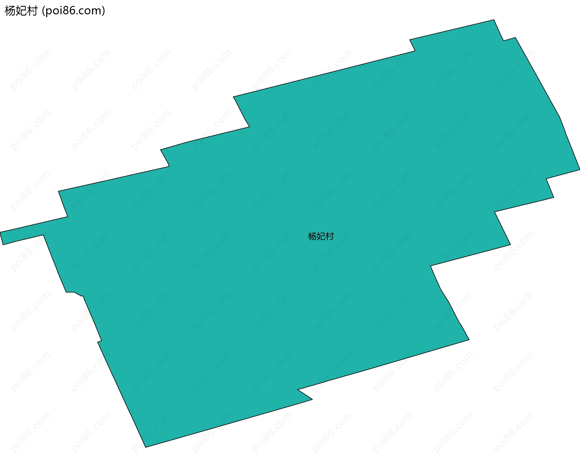 杨妃村边界地图