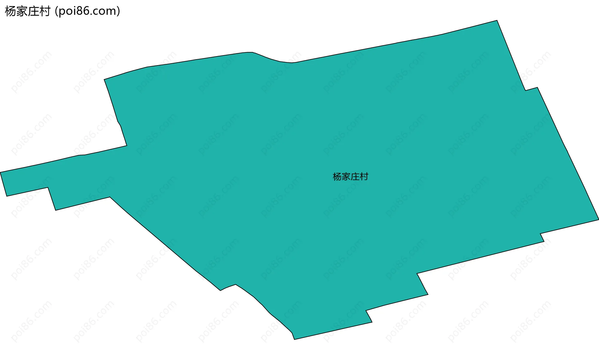 杨家庄村边界地图