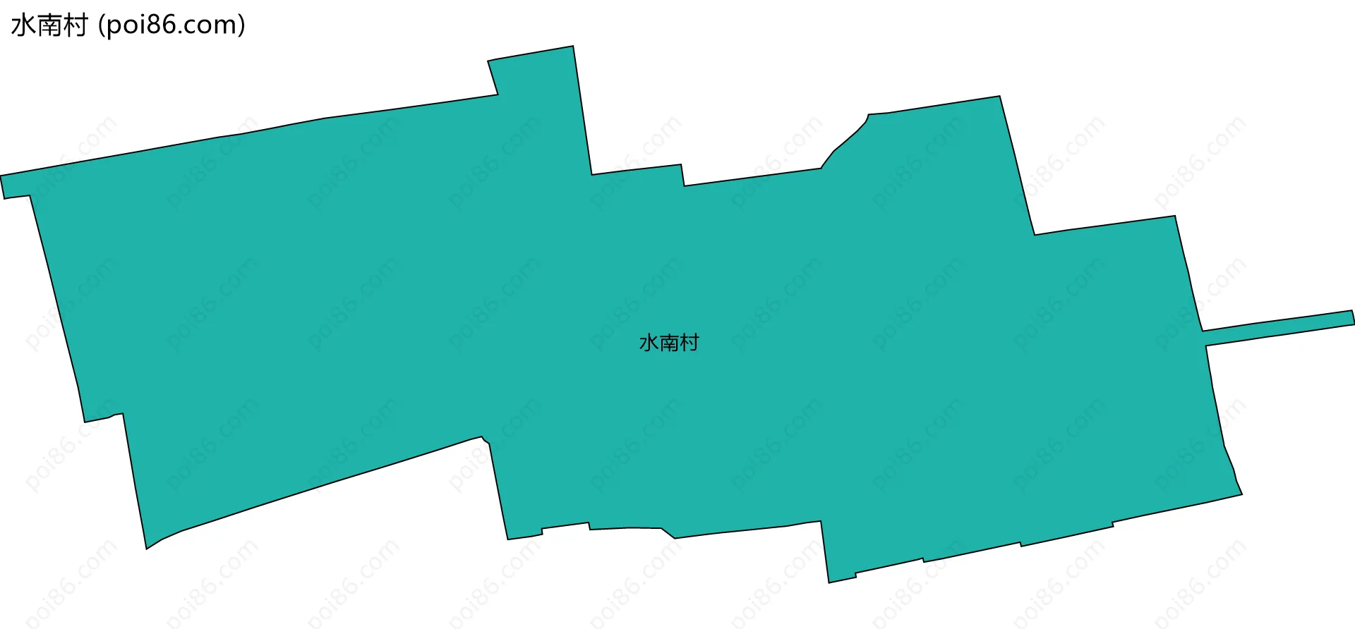 水南村边界地图