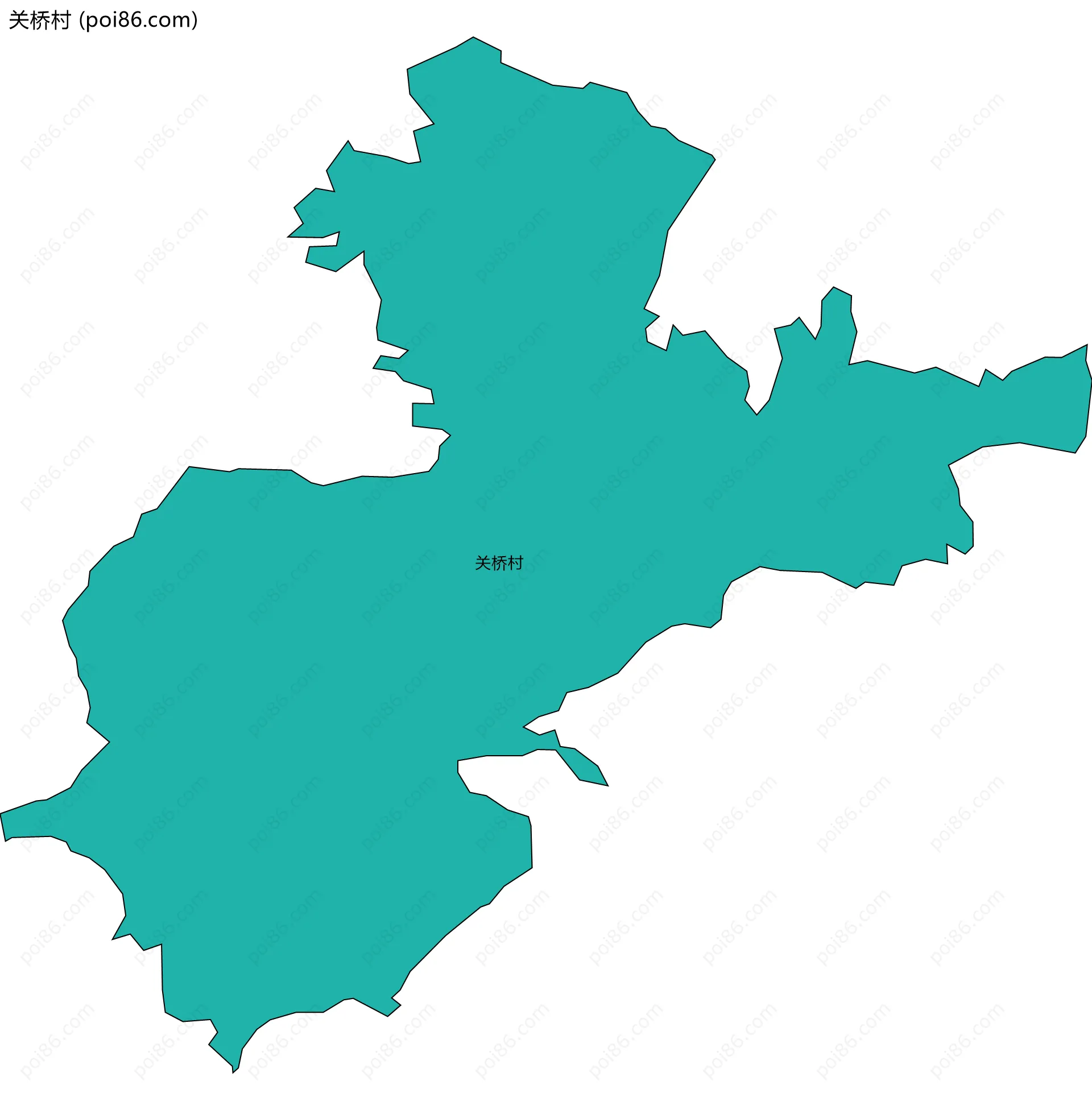 关桥村边界地图