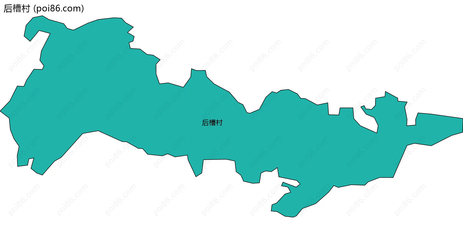 后槽村边界地图