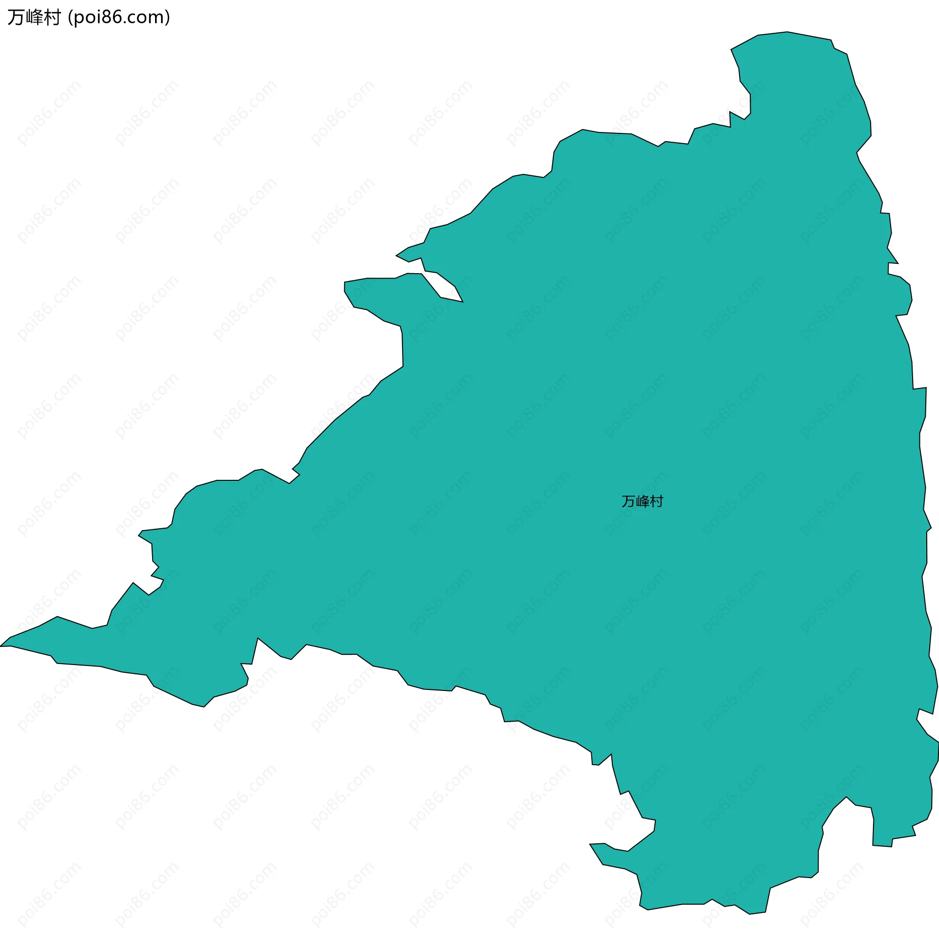 万峰村边界地图