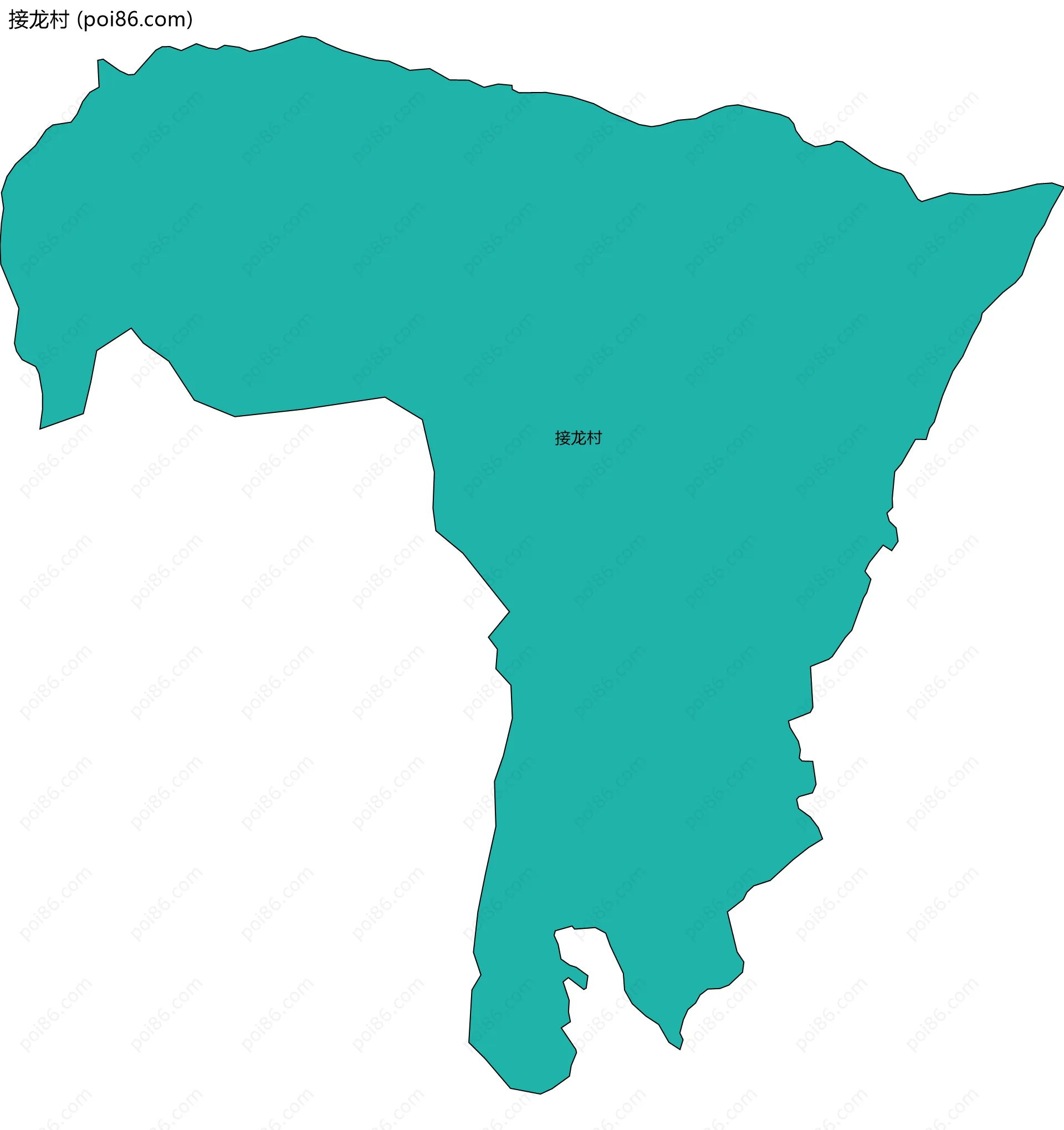 接龙村边界地图
