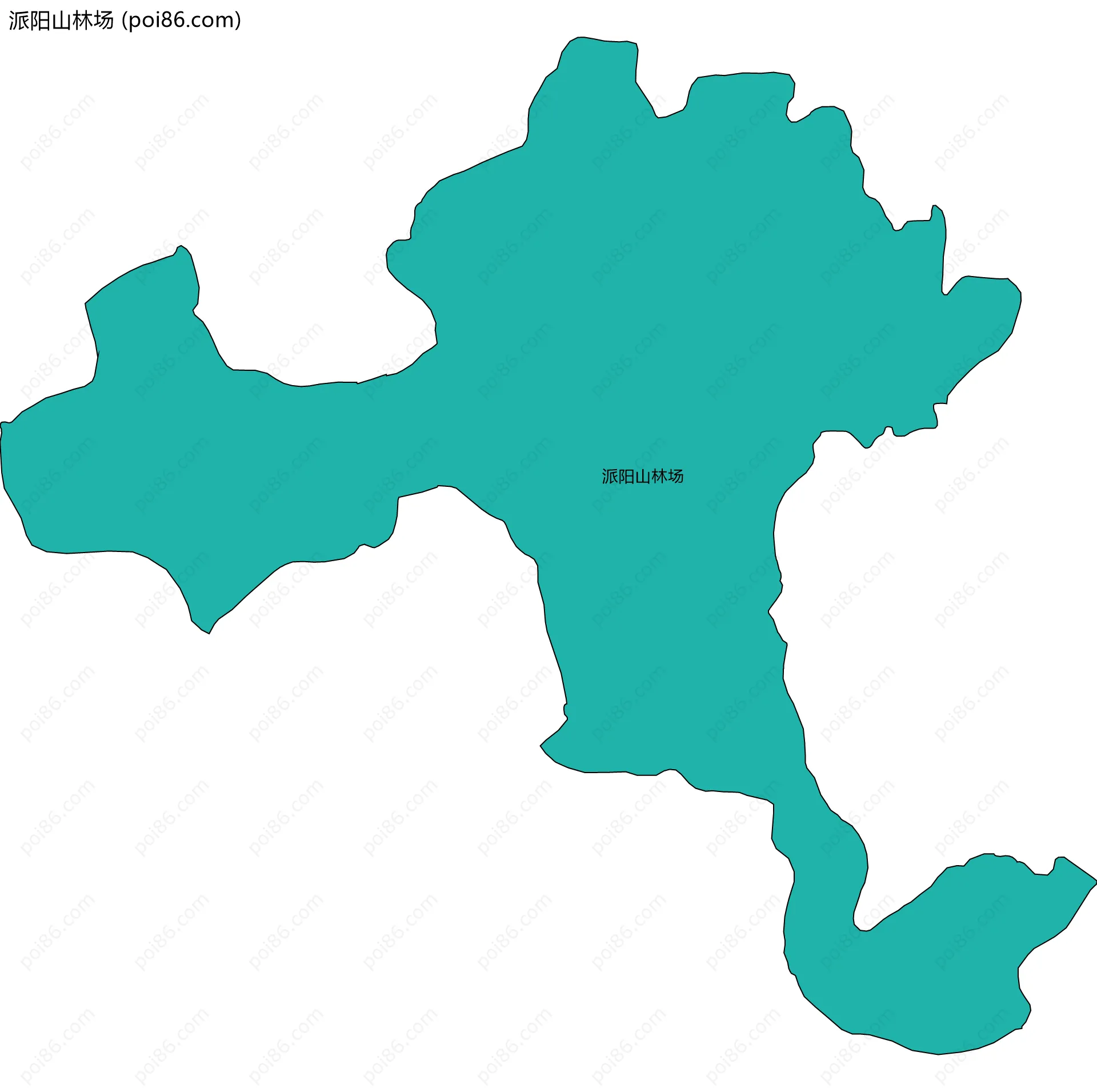 派阳山林场边界地图