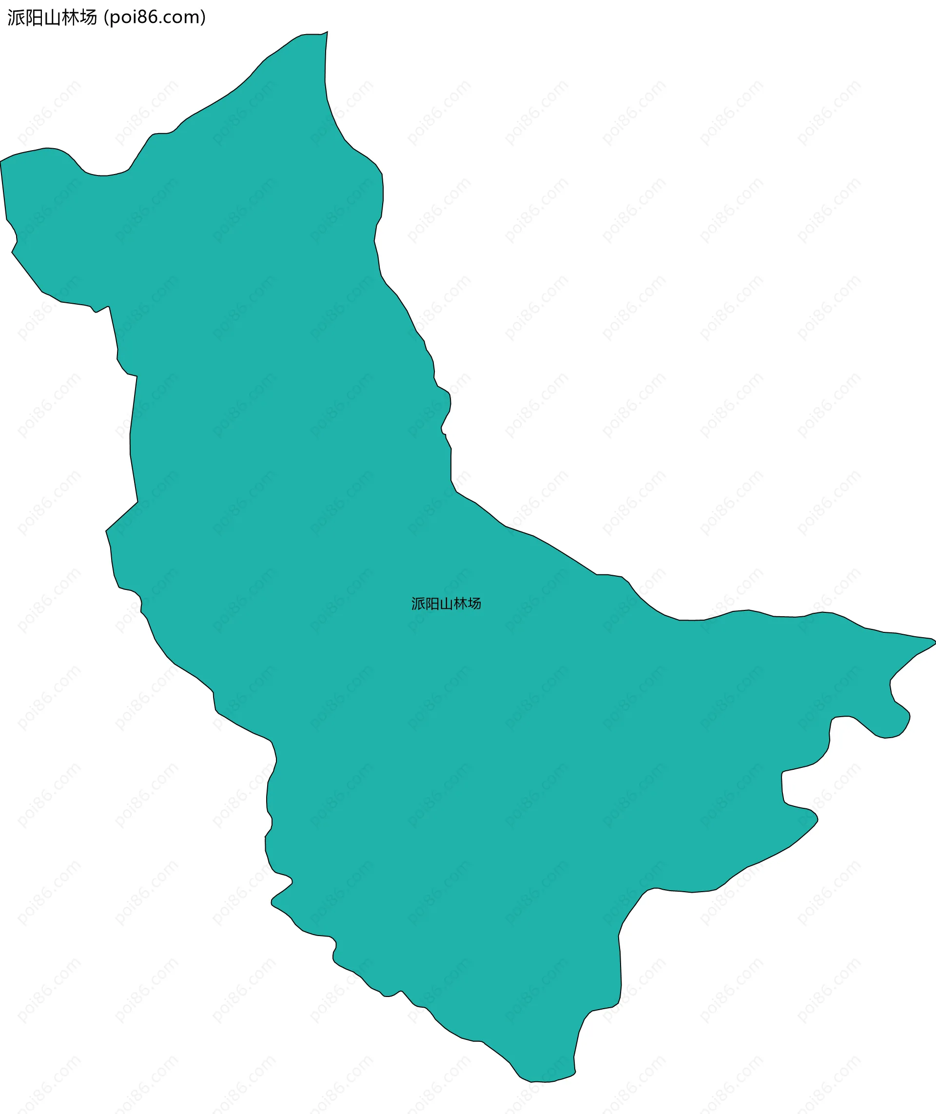 派阳山林场边界地图