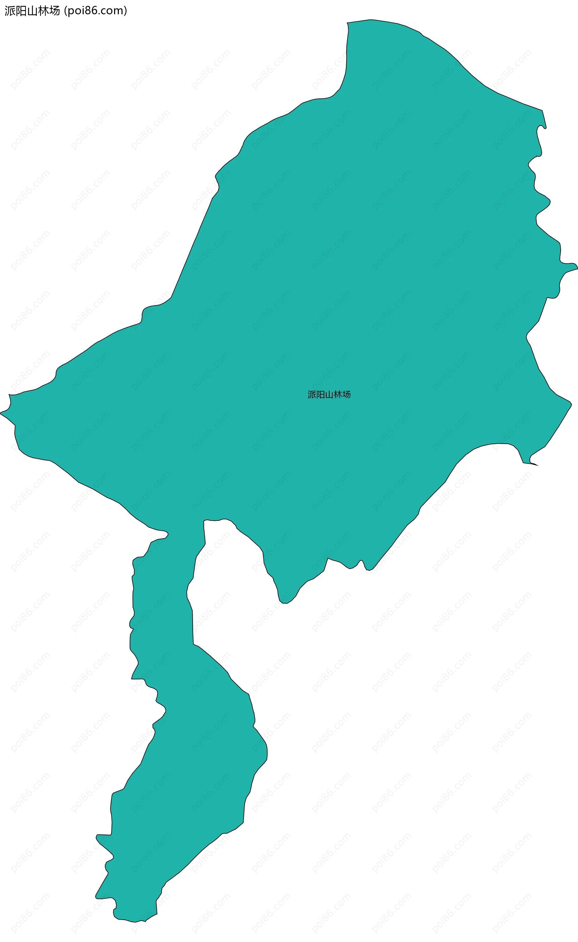 派阳山林场边界地图