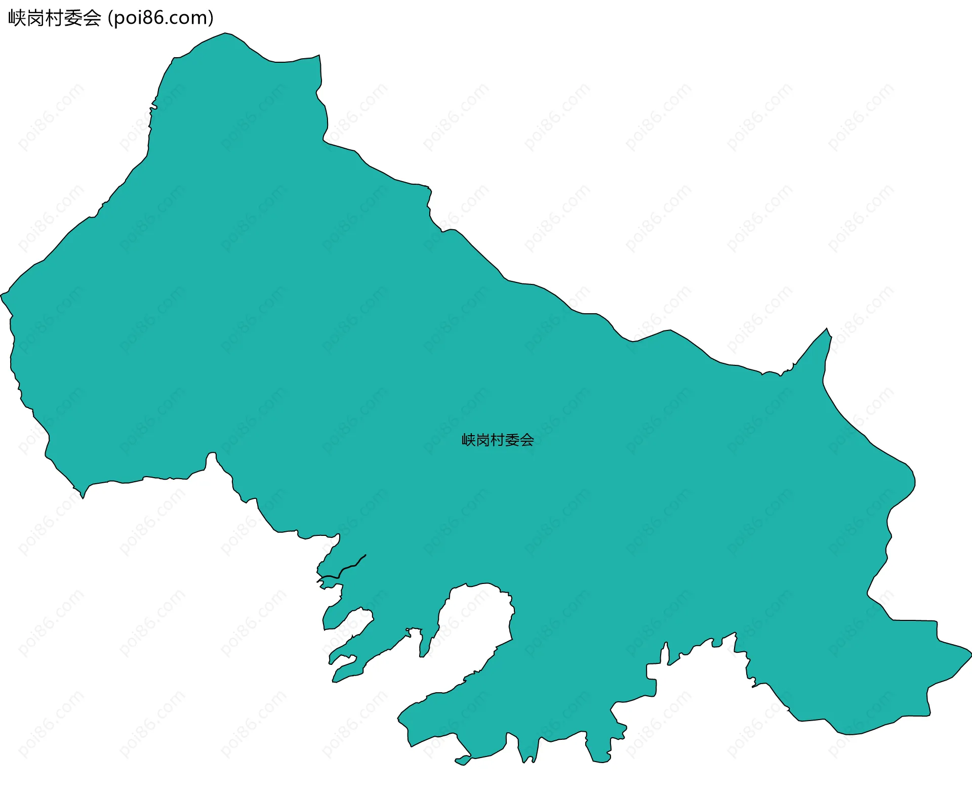 峡岗村委会边界地图