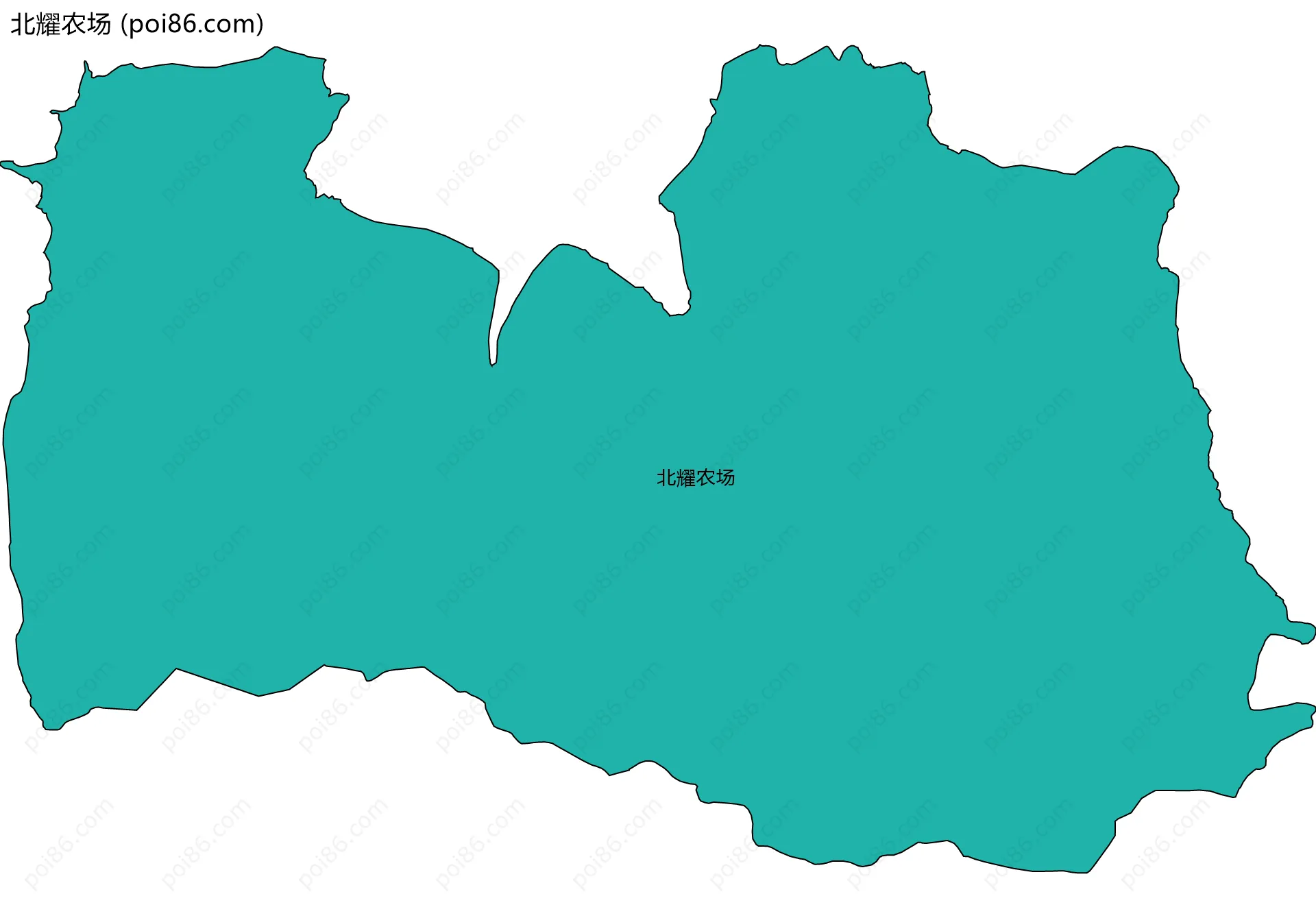 北耀农场边界地图
