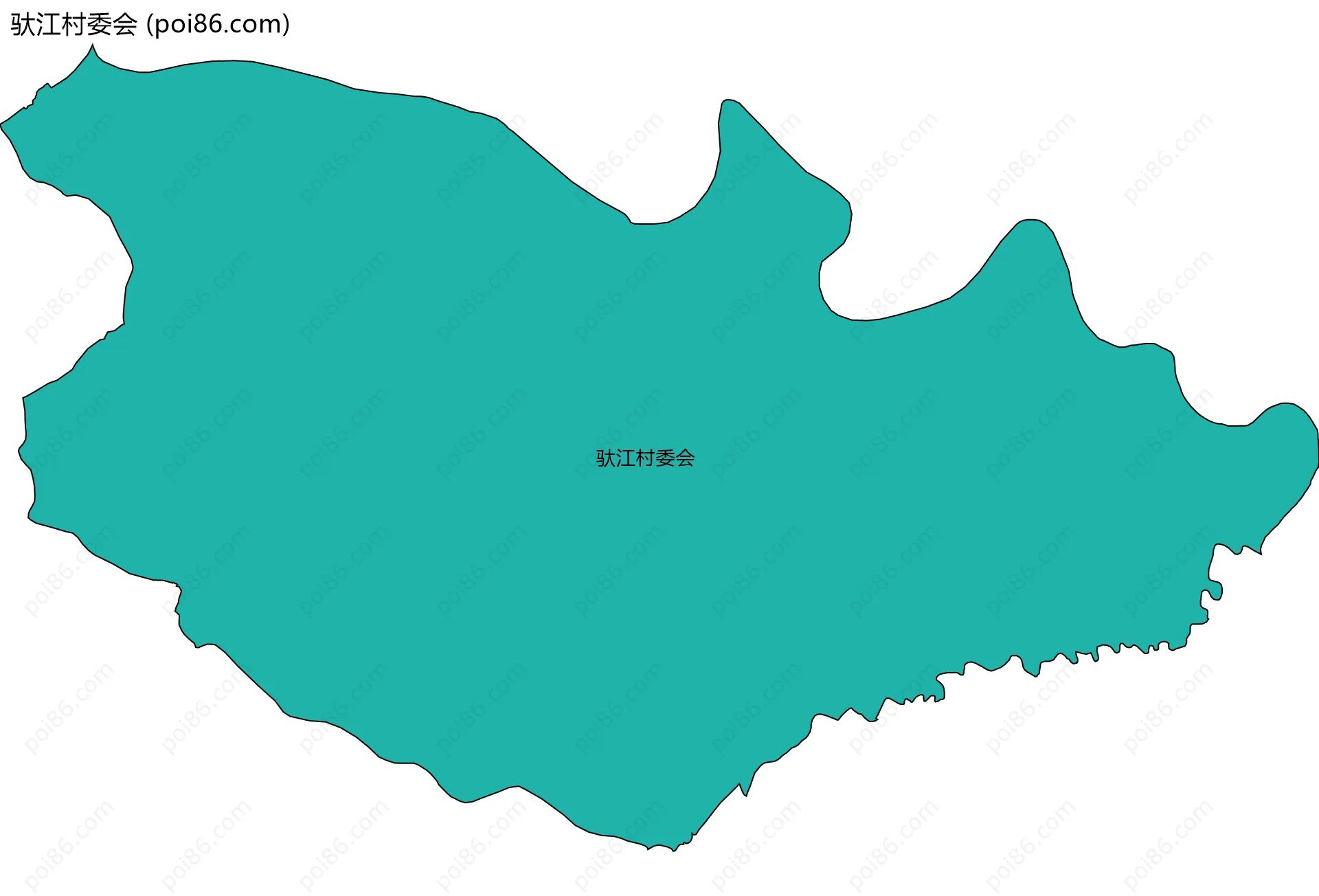 驮江村委会边界地图